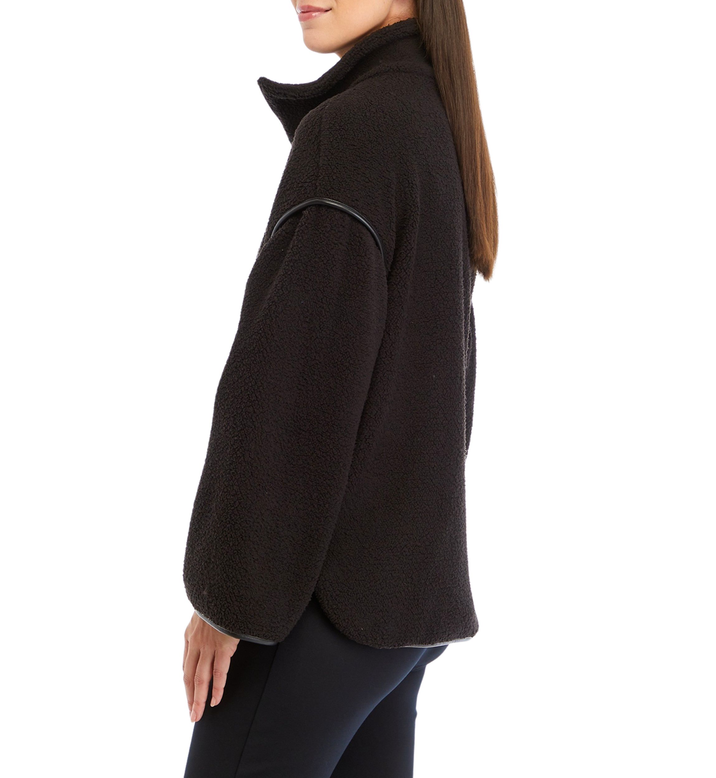 Womens 1/4 Zip Sherpa Pullover