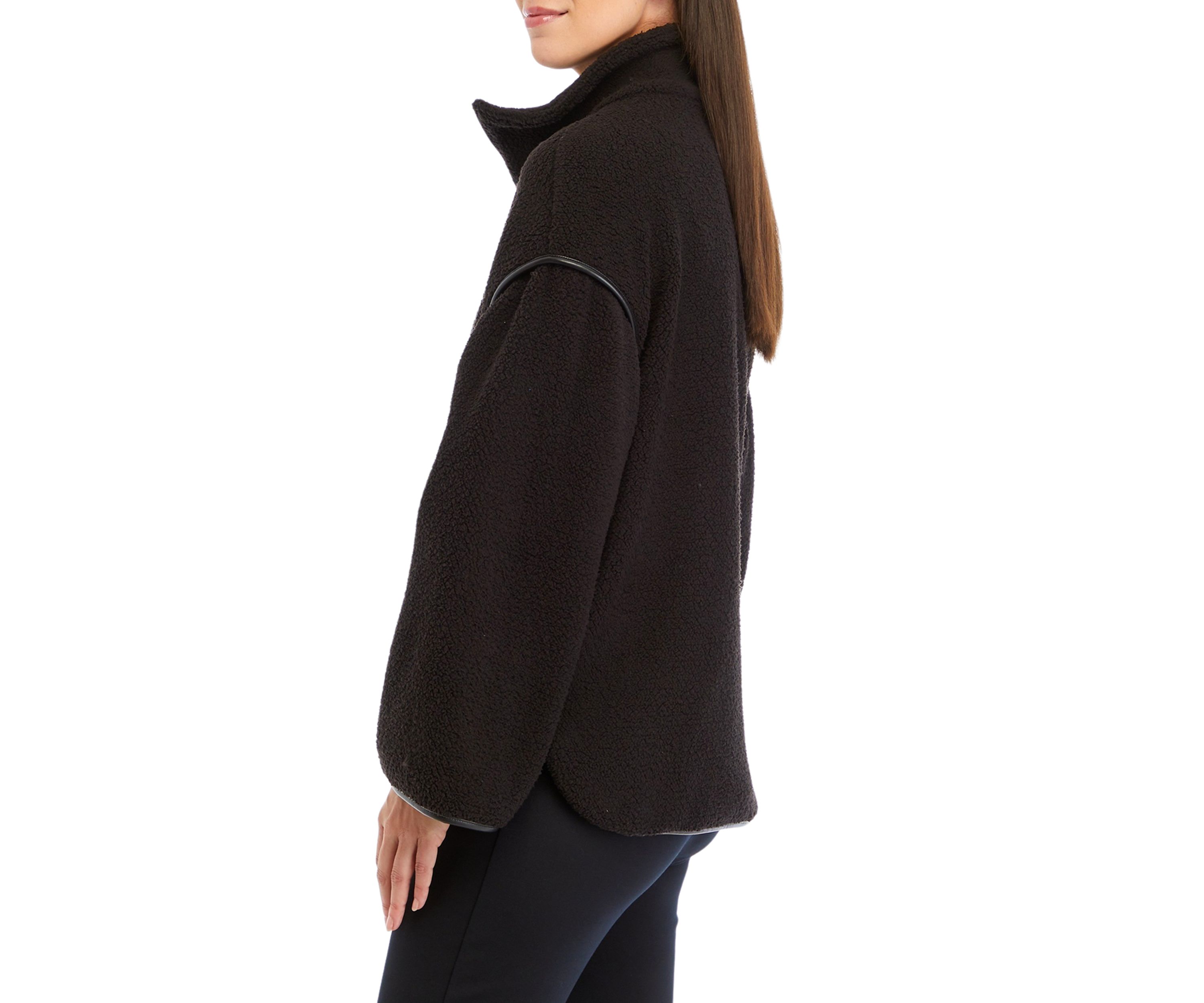 Womens 1/4 Zip Sherpa Pullover