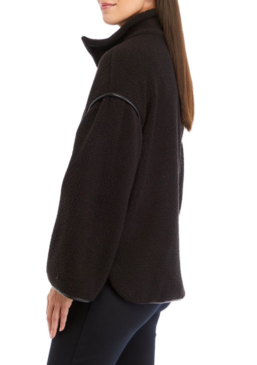Womens 1/4 Zip Sherpa Pullover