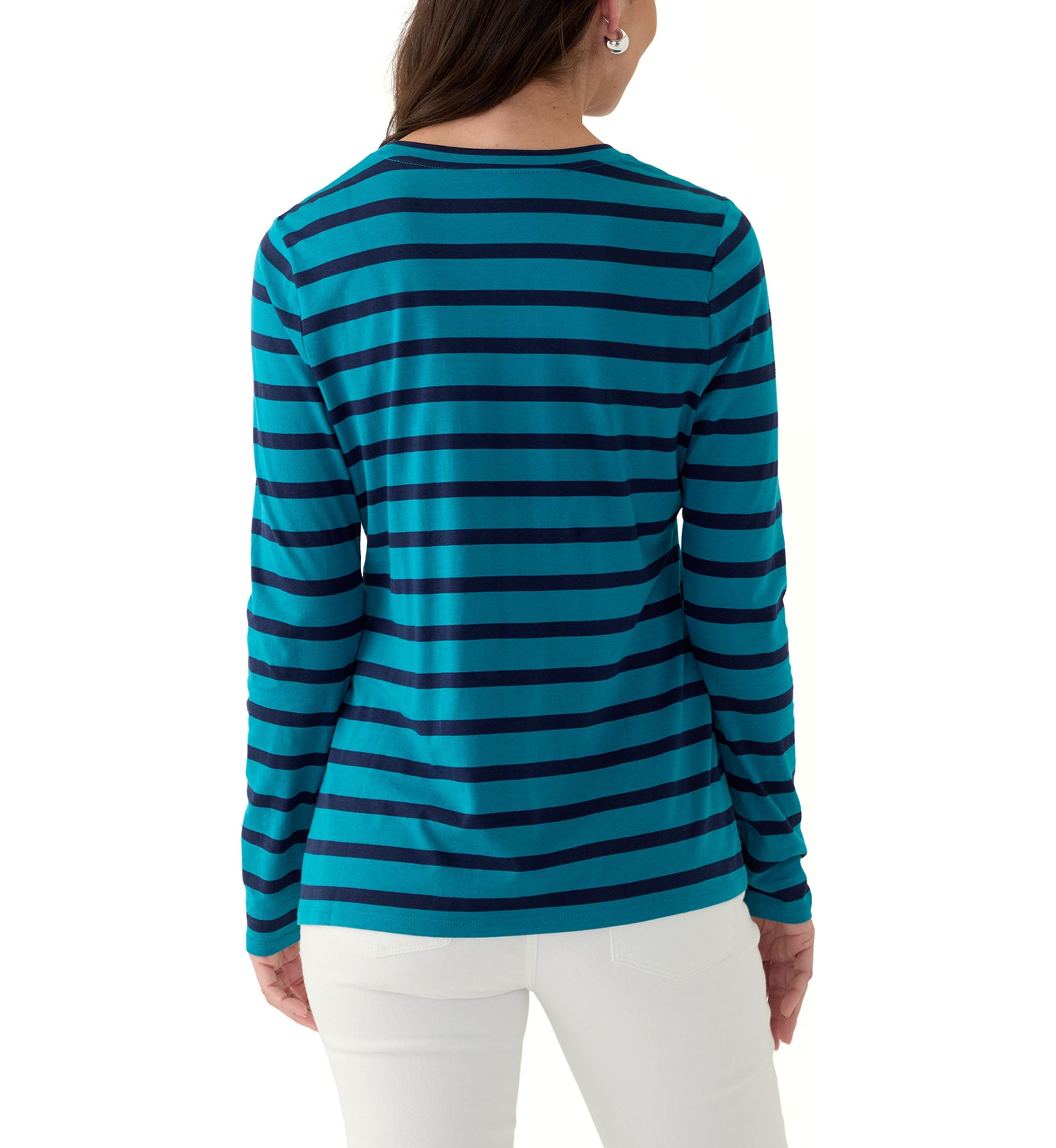 Womens Striped Long Sleeve T-Shirt