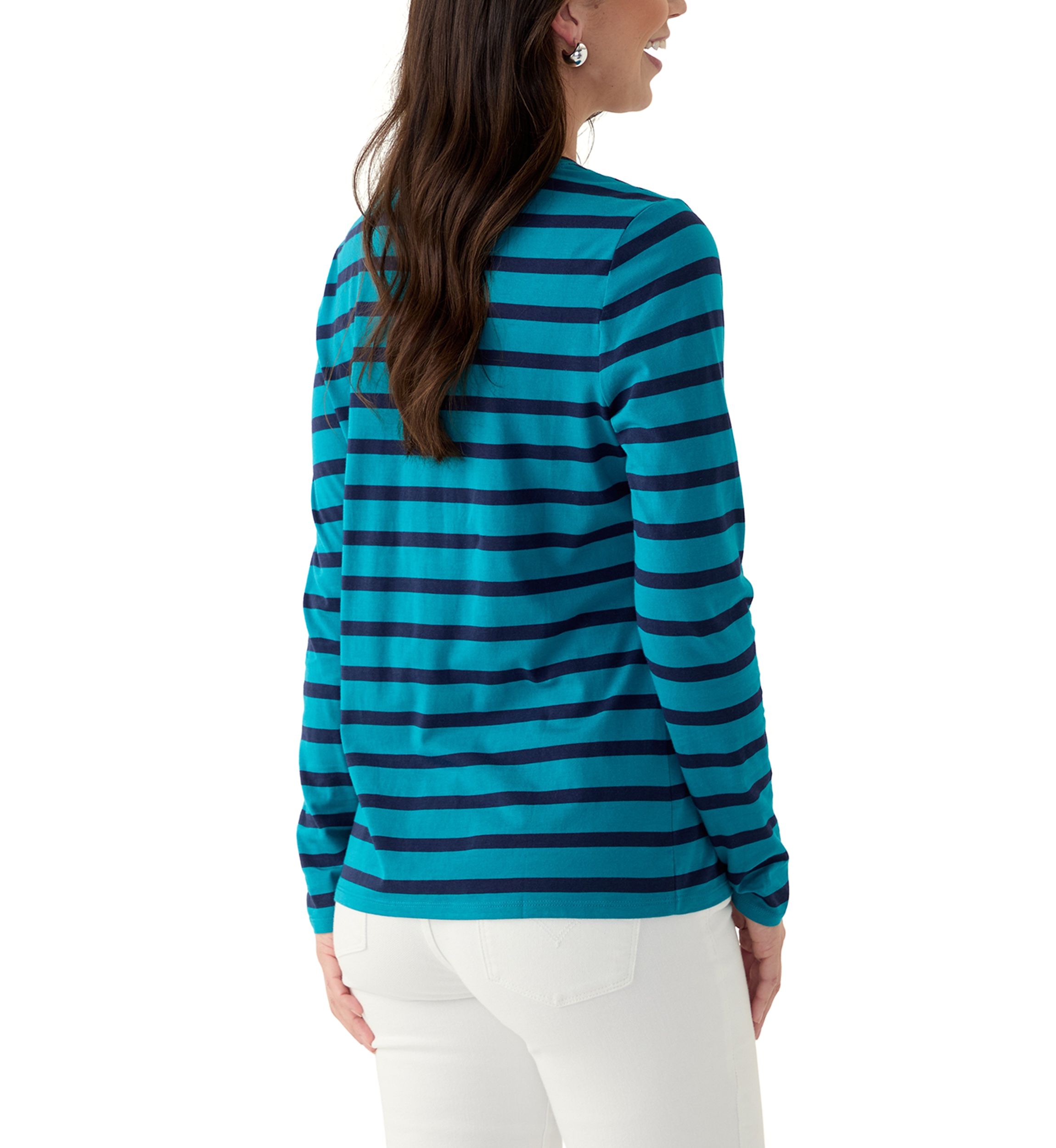 Womens Striped Long Sleeve T-Shirt