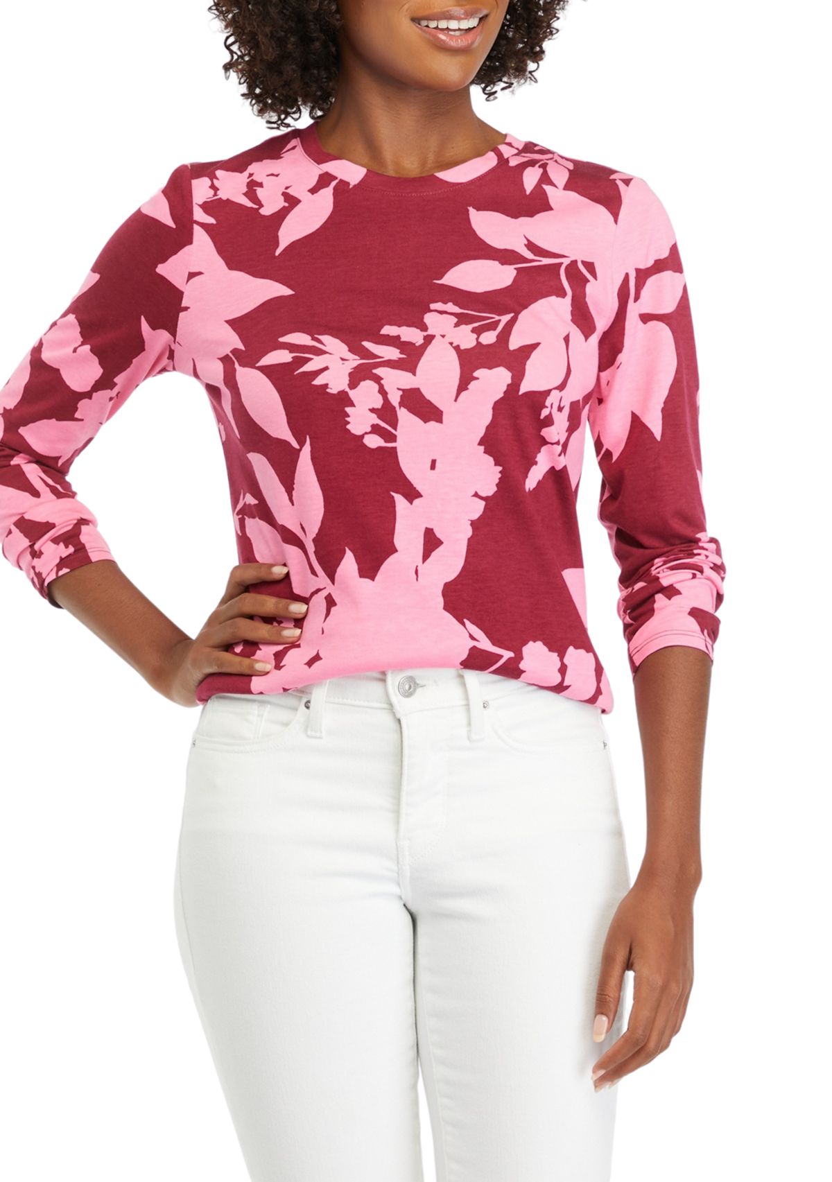Womens Long Sleeve Printed T-Shirt