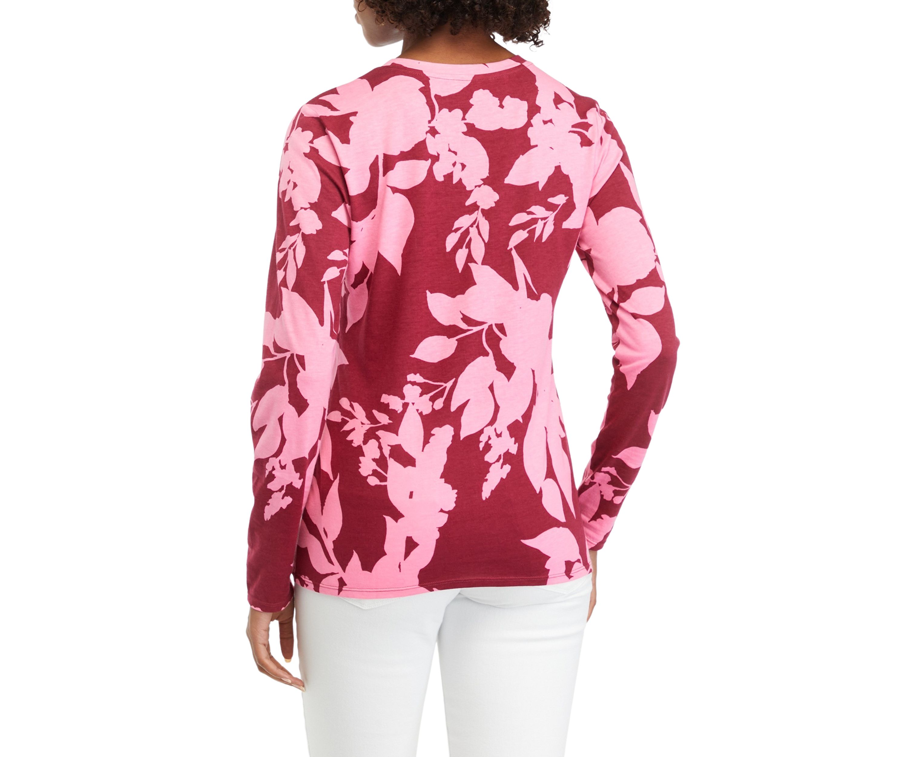 Womens Long Sleeve Printed T-Shirt
