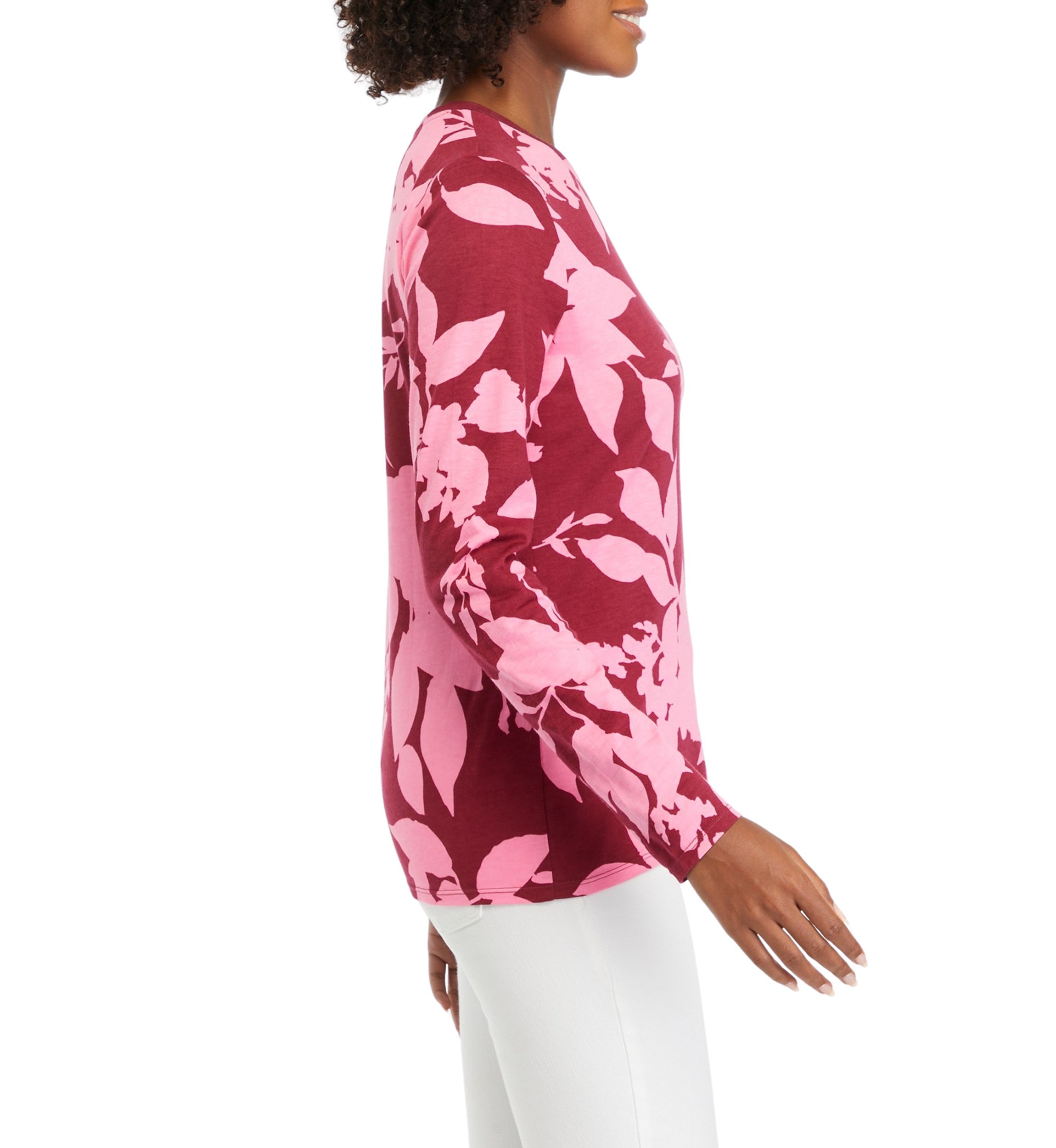 Womens Long Sleeve Printed T-Shirt