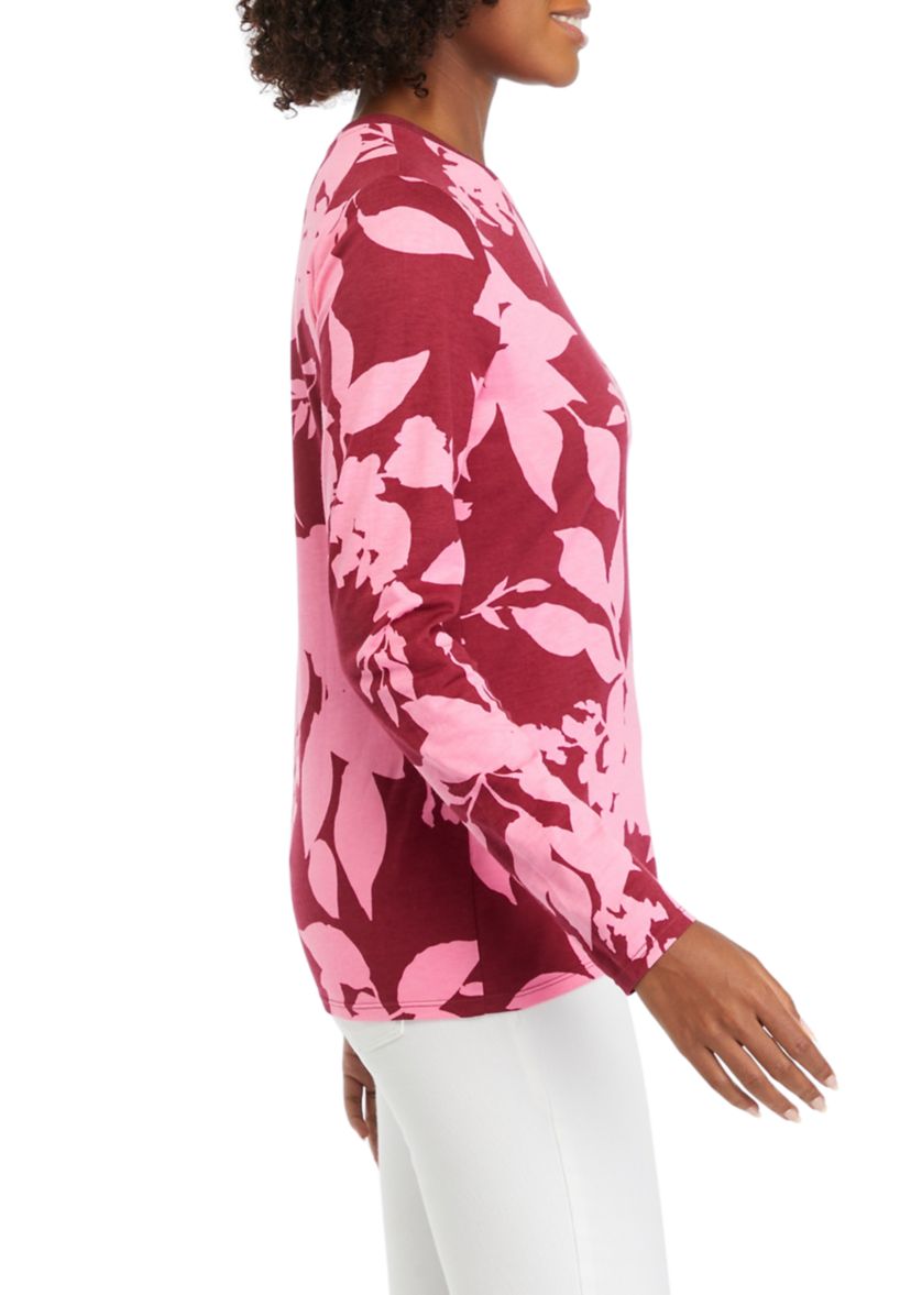 Womens Long Sleeve Printed T-Shirt