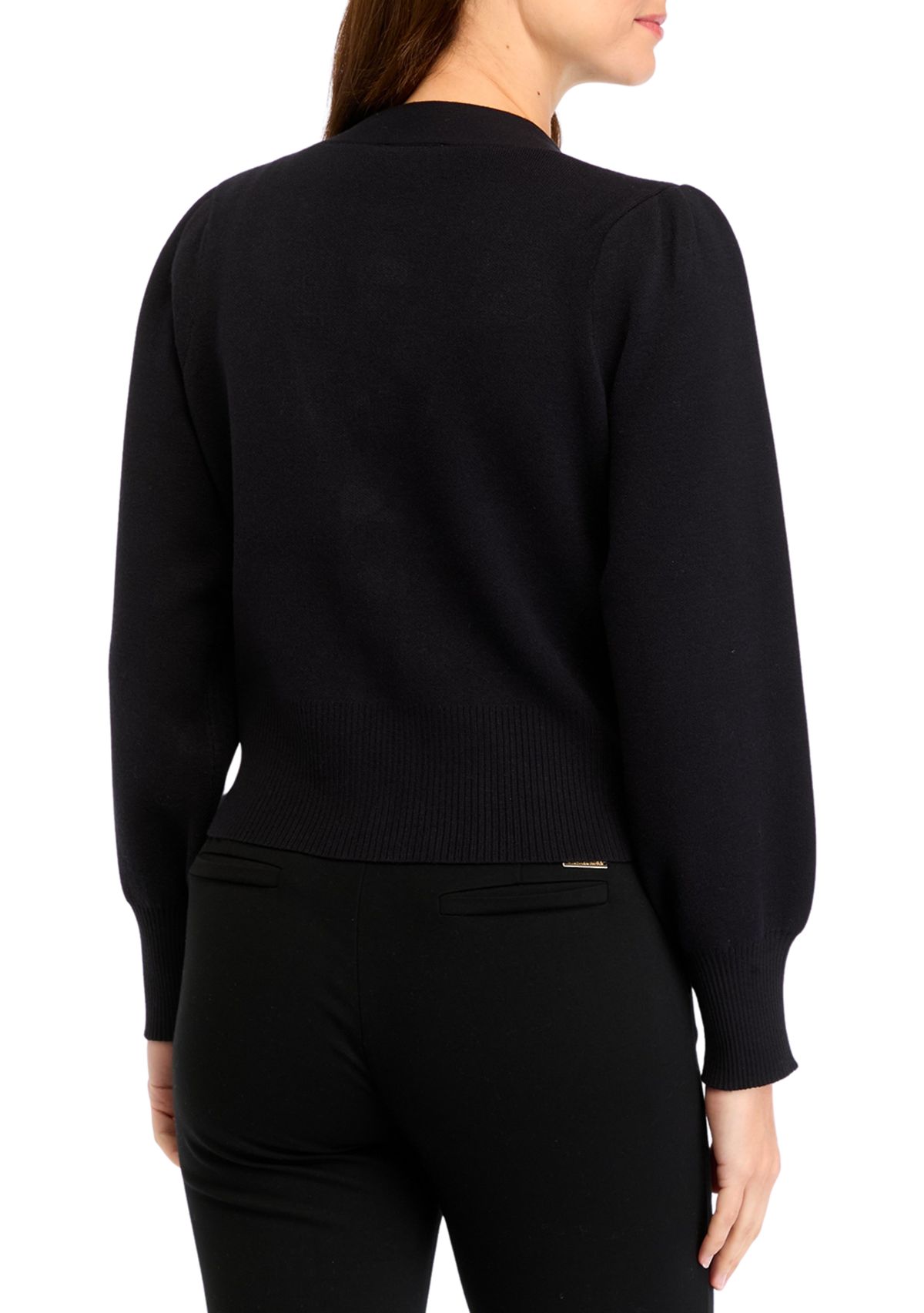 Womens Solid V-Neck Cardigan