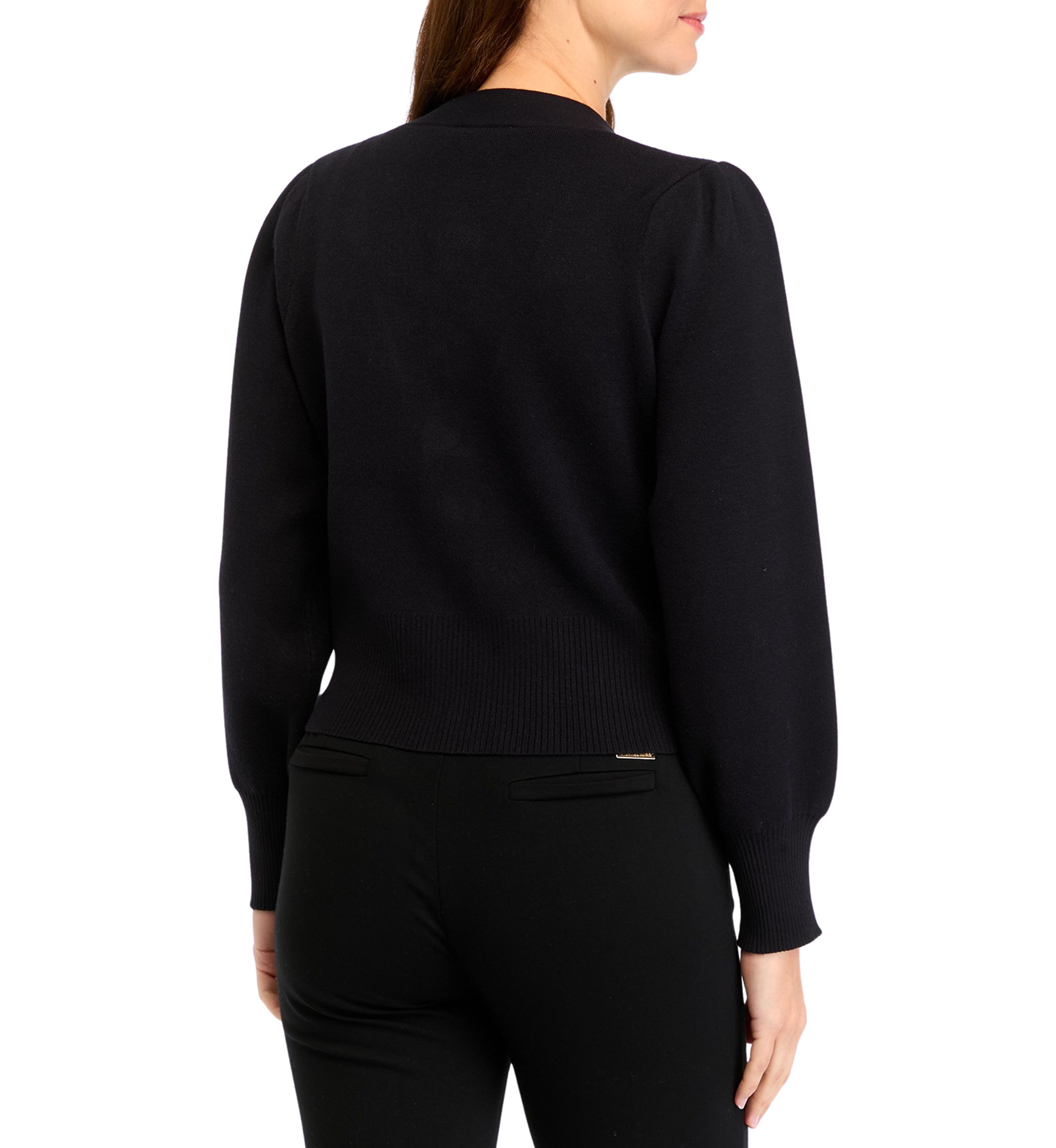 Womens Solid V-Neck Cardigan