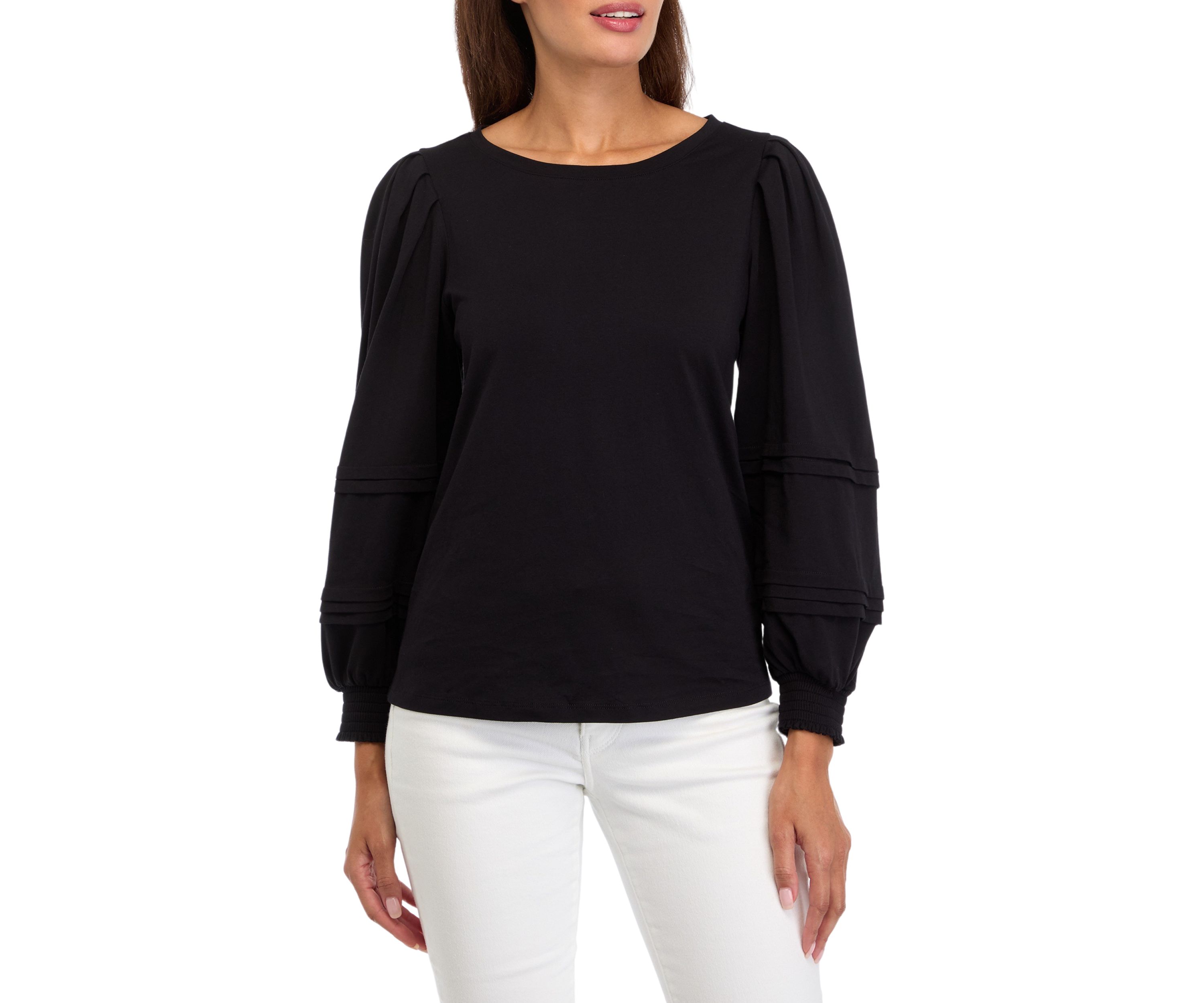 Womens Balloon Sleeve Top
