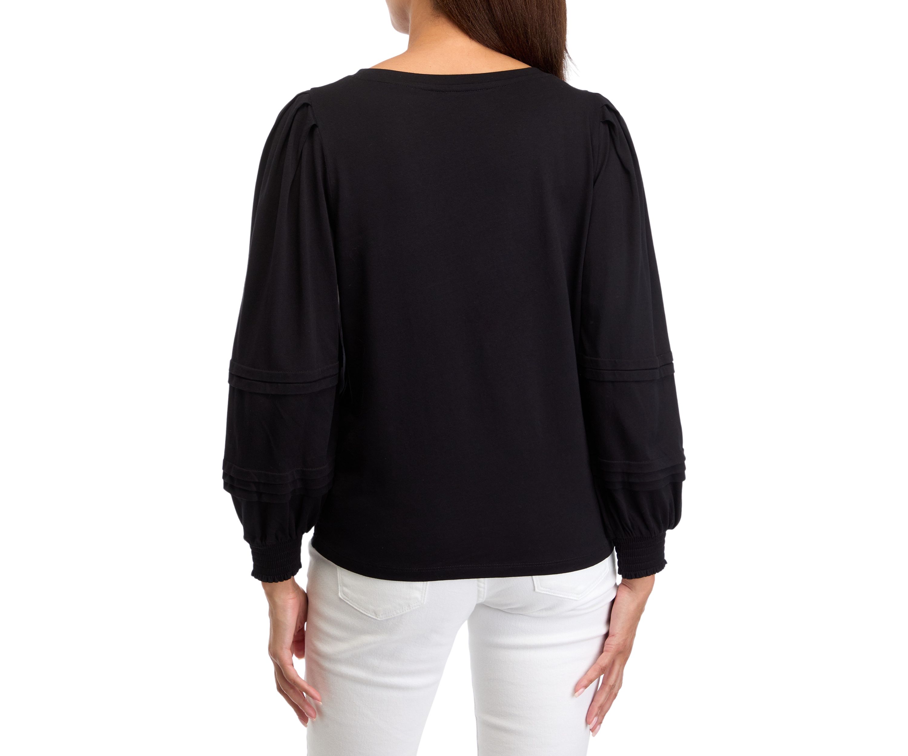 Womens Balloon Sleeve Top