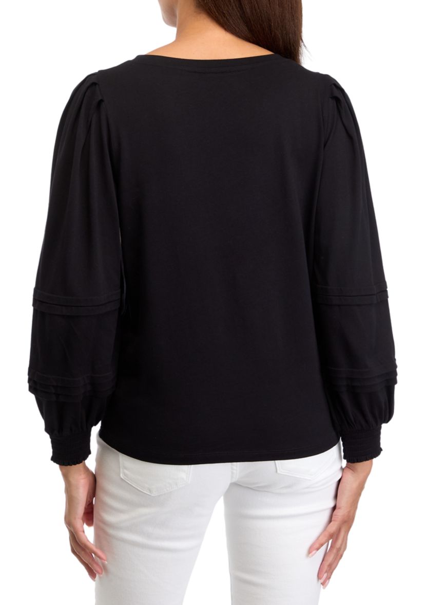 Womens Balloon Sleeve Top