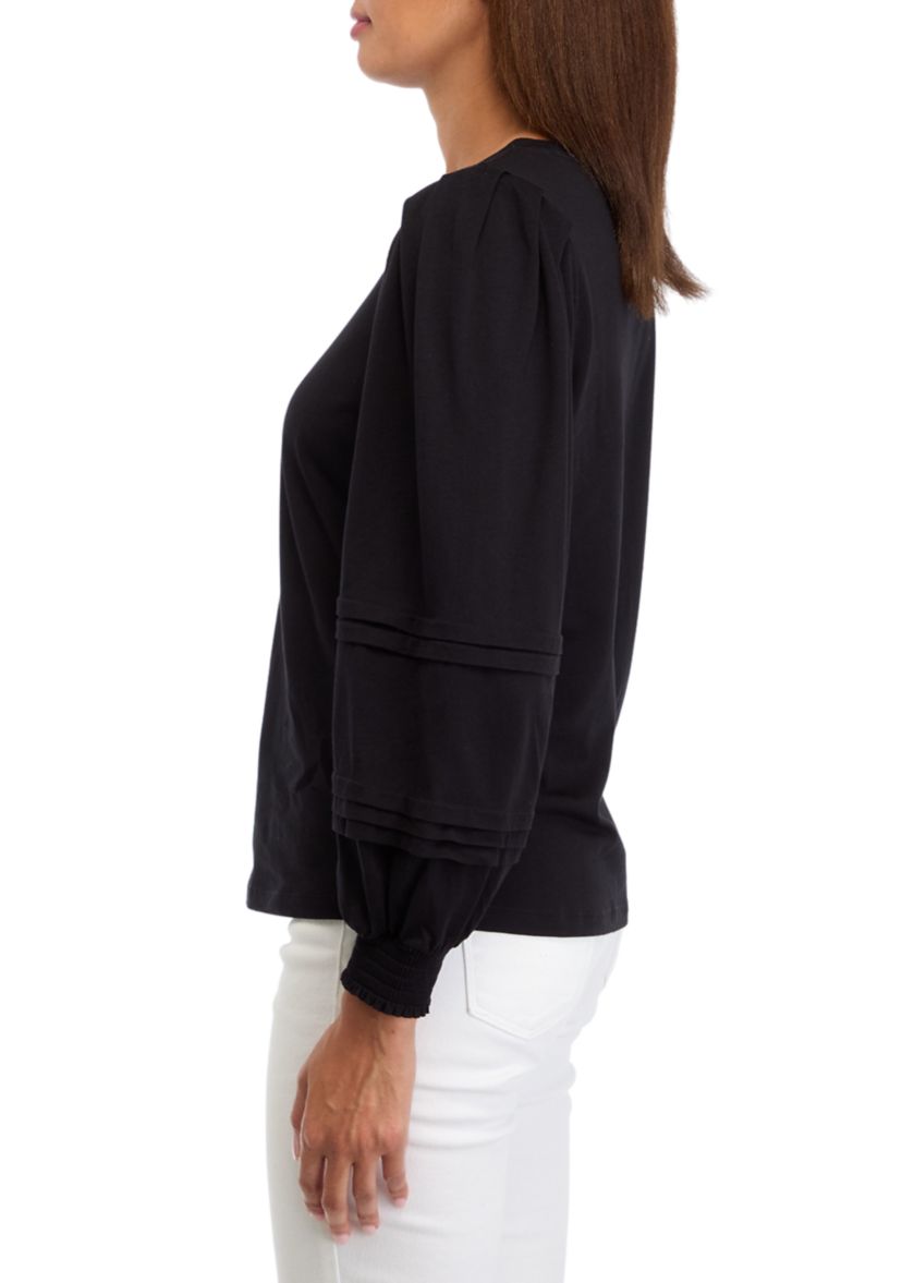 Womens Balloon Sleeve Top