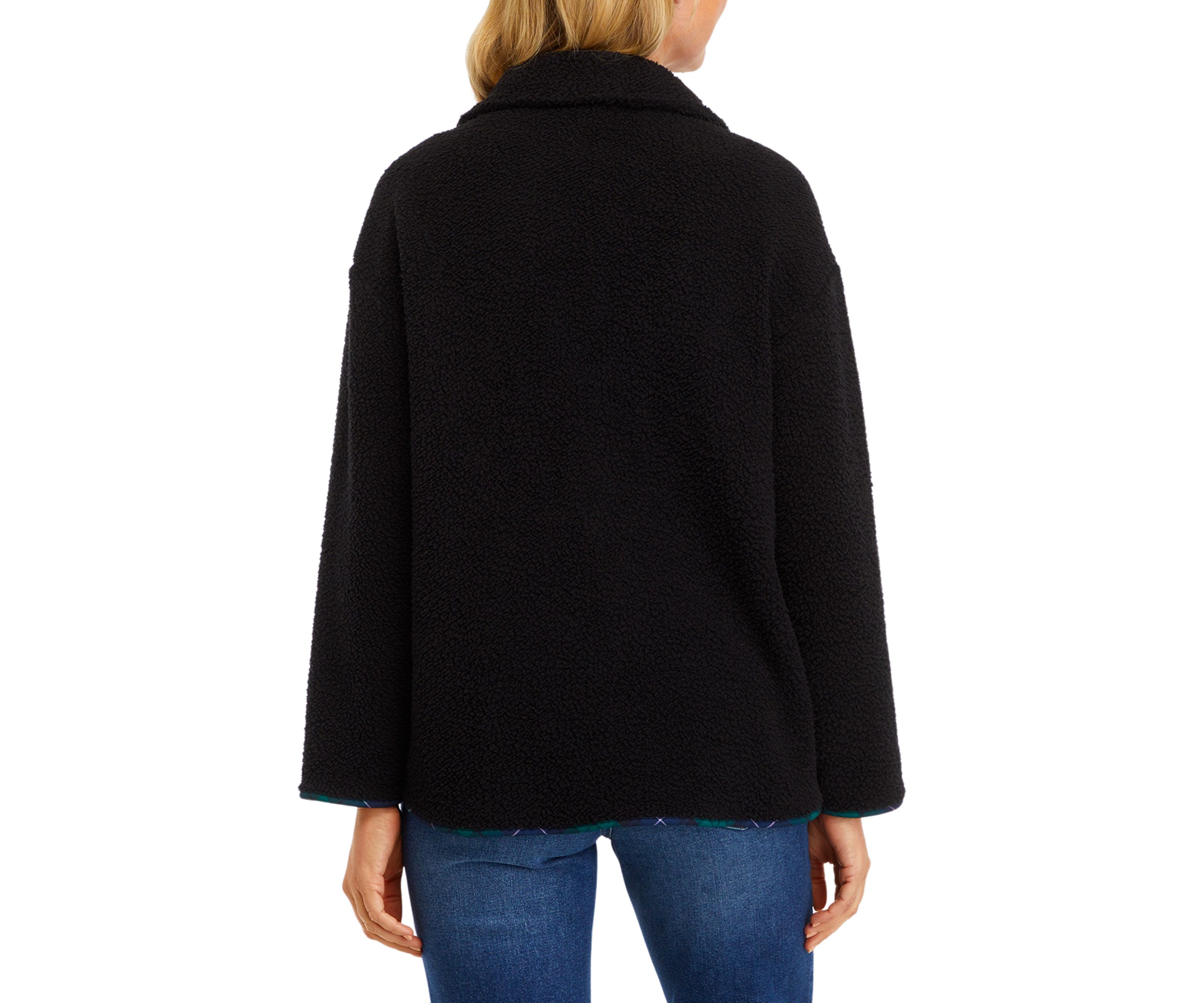 Womens Long Sleeve Sherpa Pullover