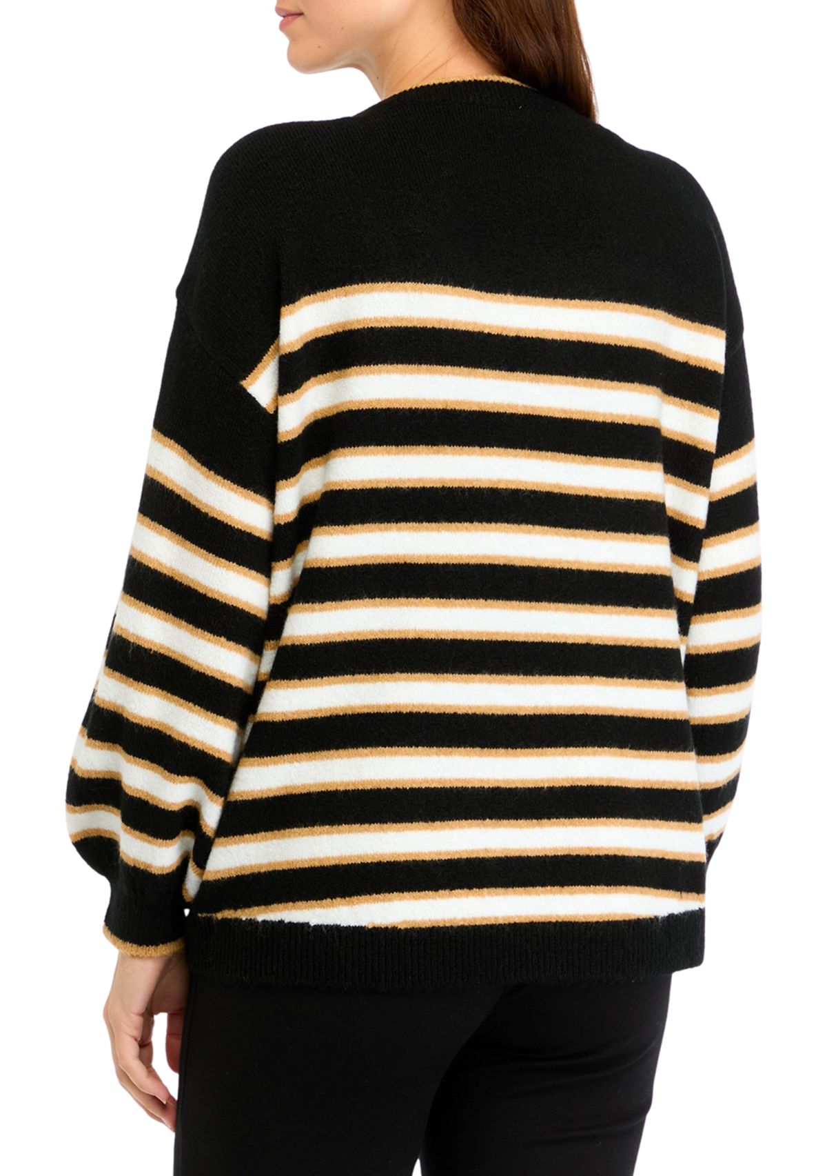 Womens Cable Knit Crew Neck Sweater