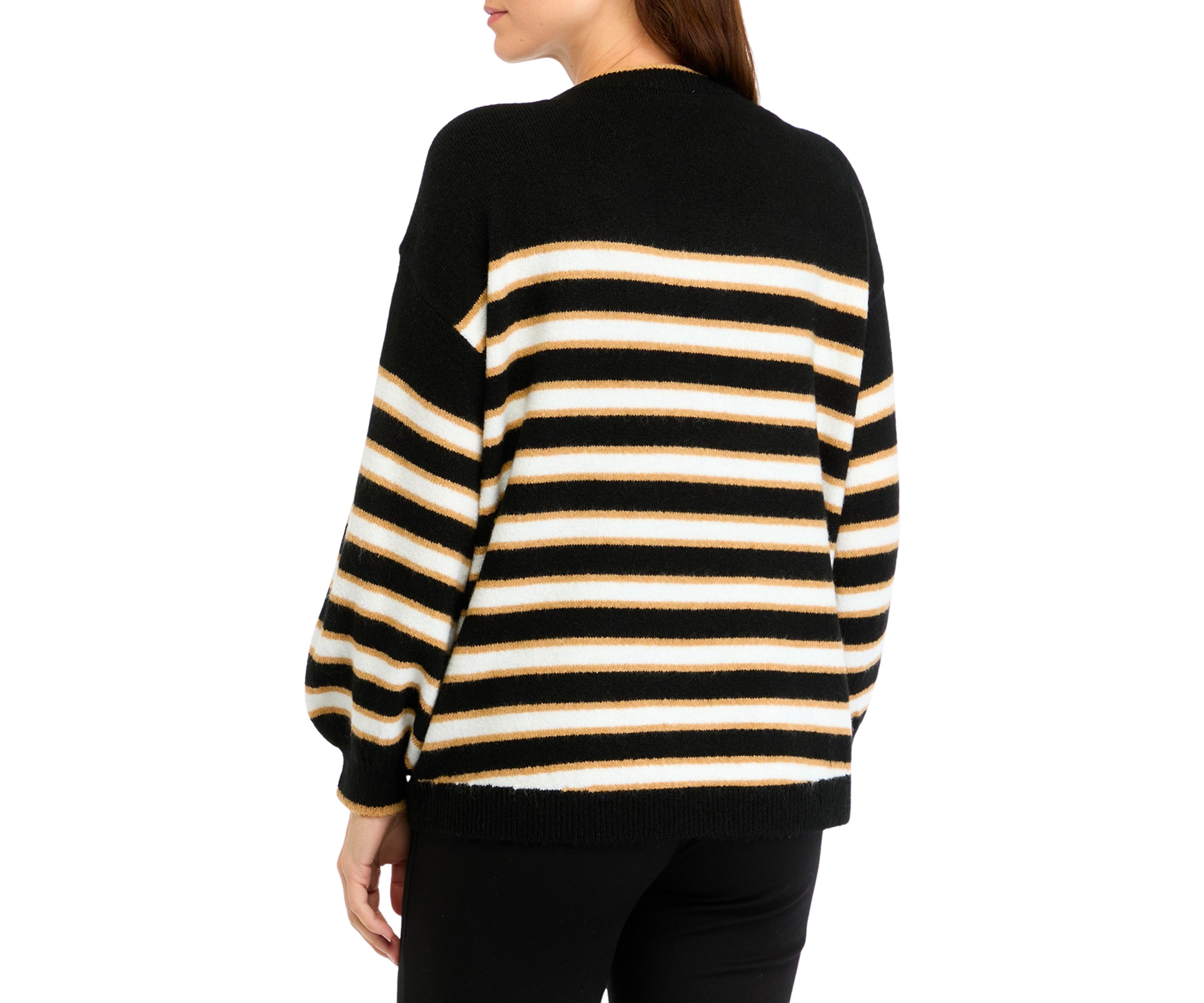 Womens Cable Knit Crew Neck Sweater