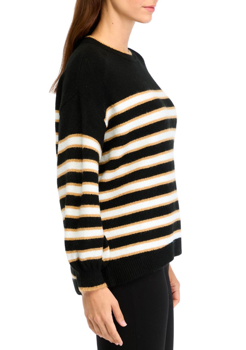 Womens Cable Knit Crew Neck Sweater