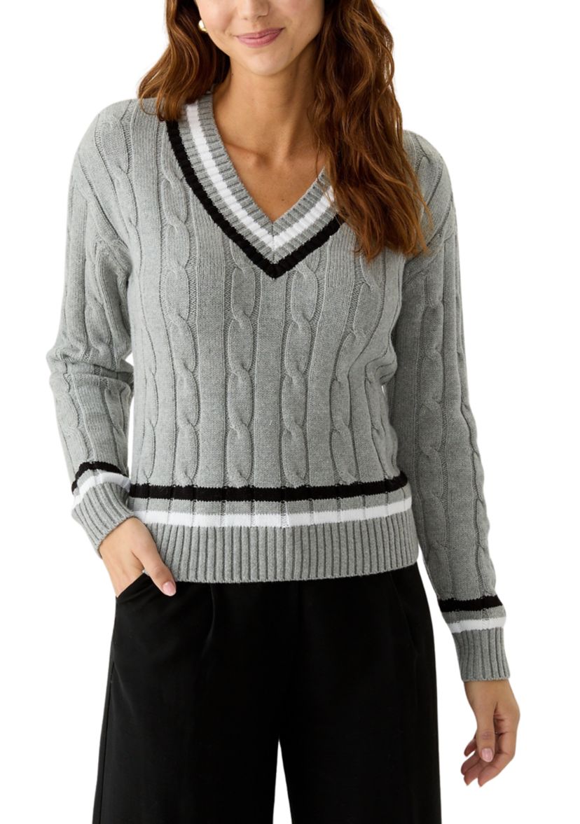Womens Varsity Knit Sweater