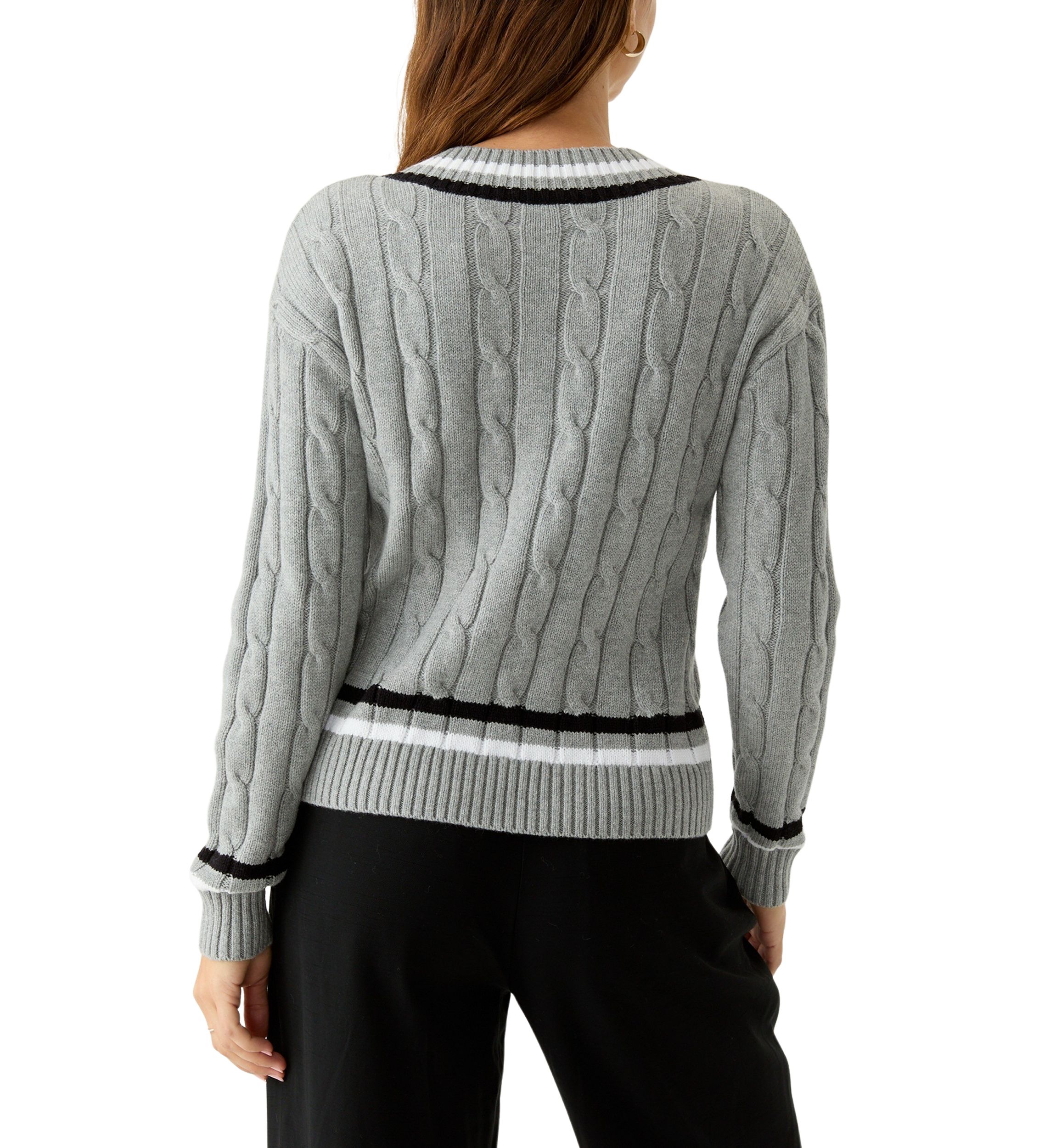 Womens Varsity Knit Sweater