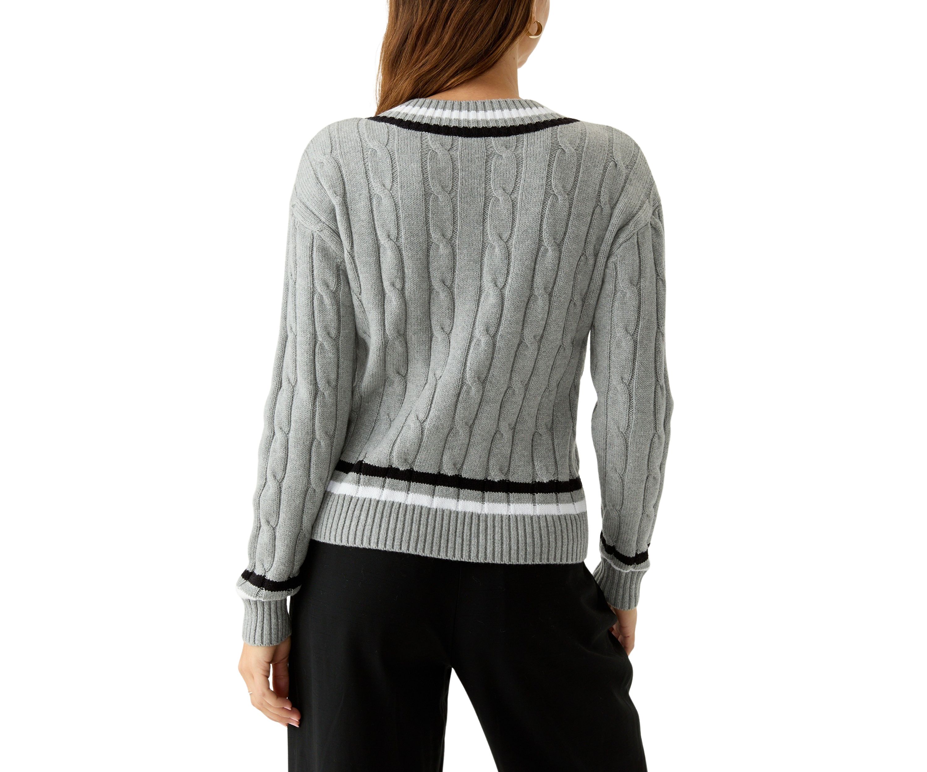 Womens Varsity Knit Sweater