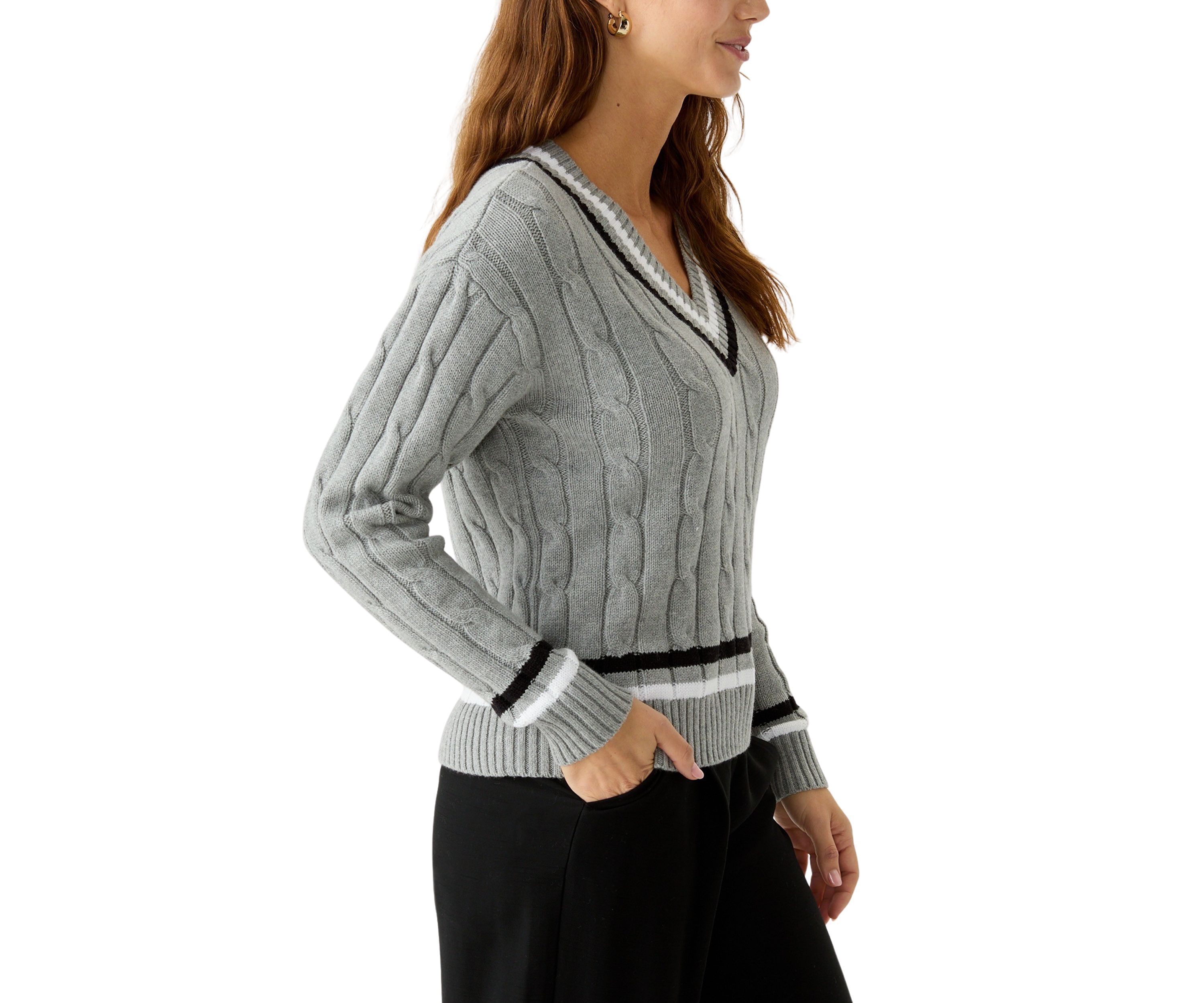 Womens Varsity Knit Sweater
