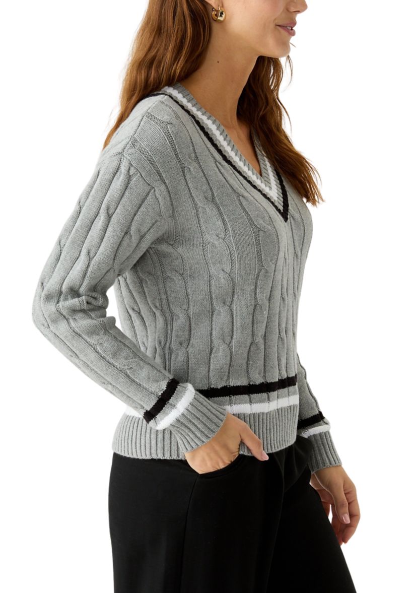Womens Varsity Knit Sweater