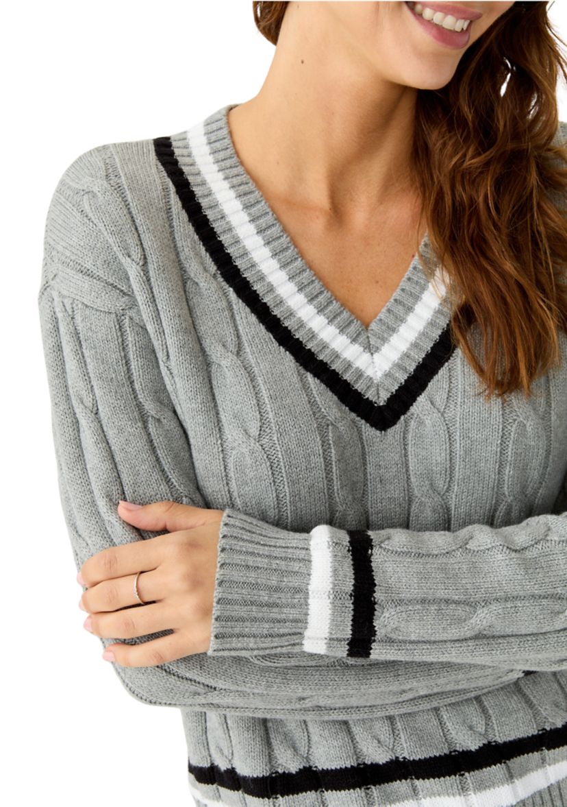 Womens Varsity Knit Sweater