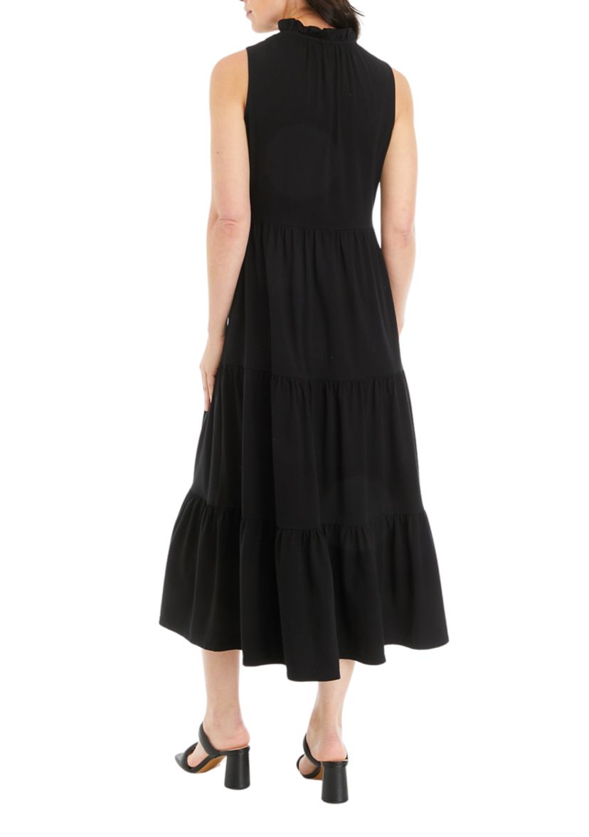 Womens Sleeveless Maxi Peasant Dress