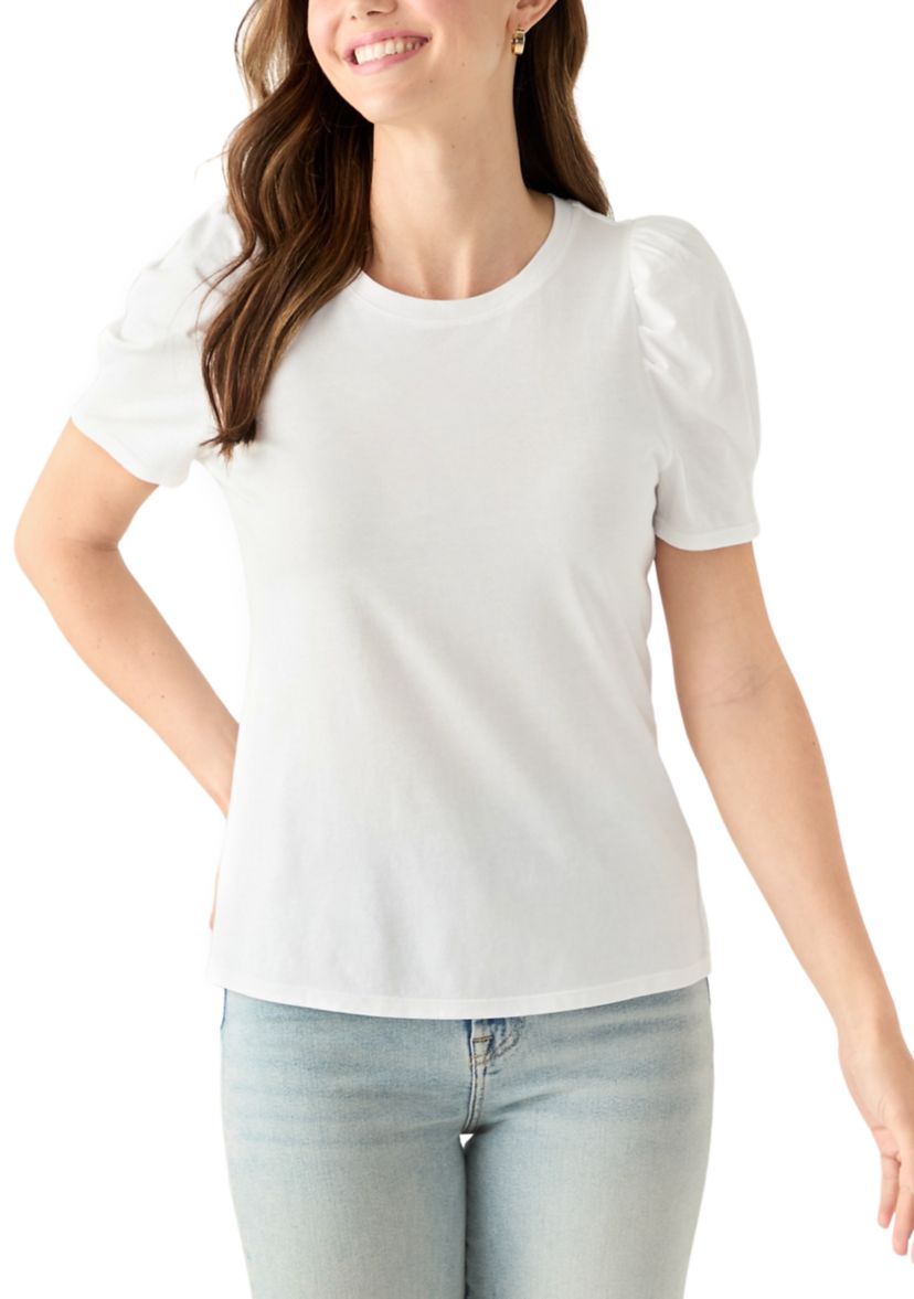Womens Short Puff Sleeve T-Shirt