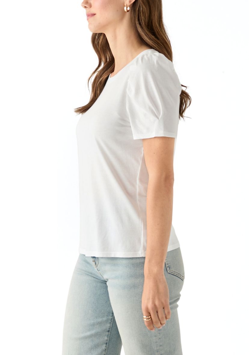 Womens Short Puff Sleeve T-Shirt