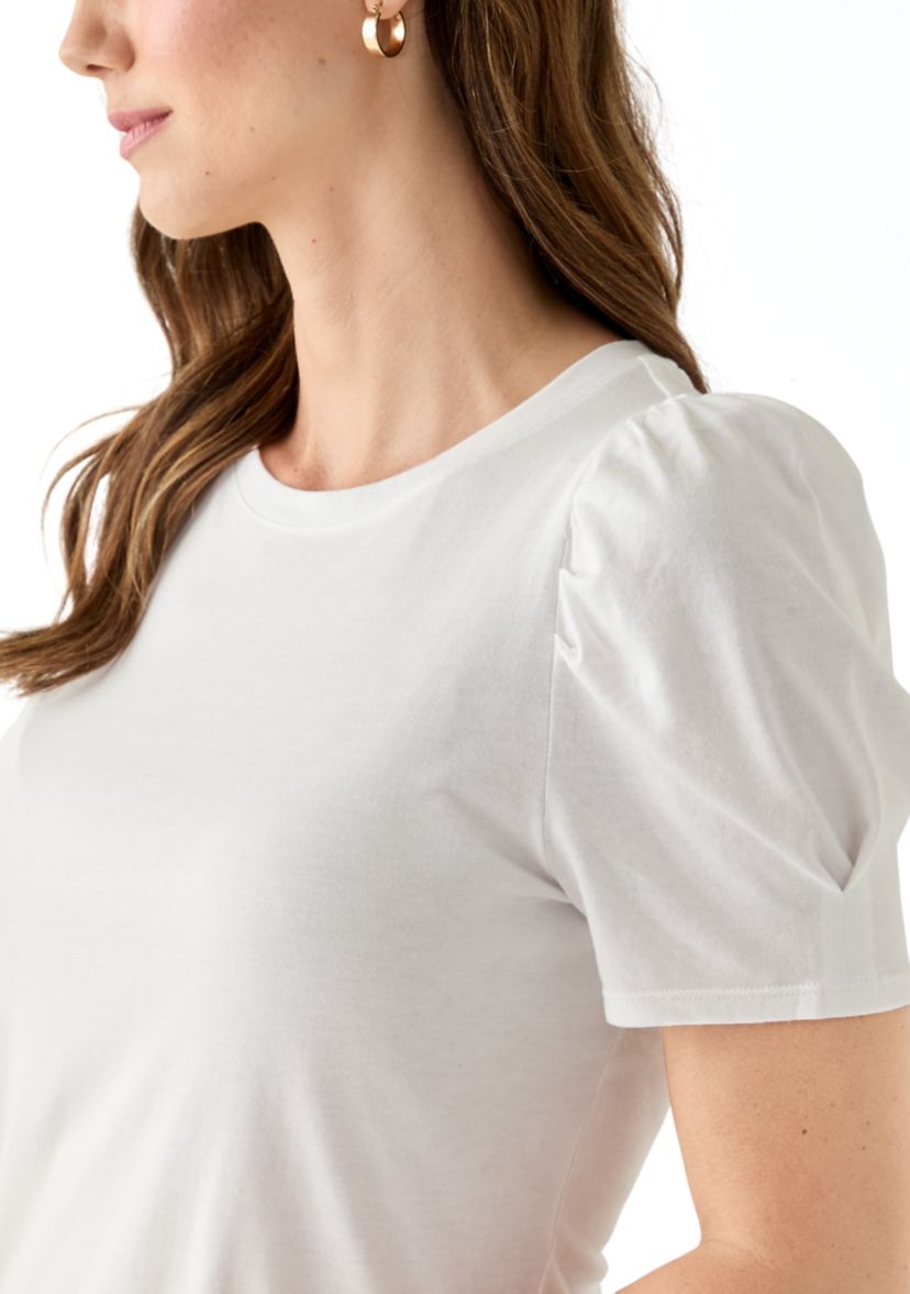 Womens Short Puff Sleeve T-Shirt