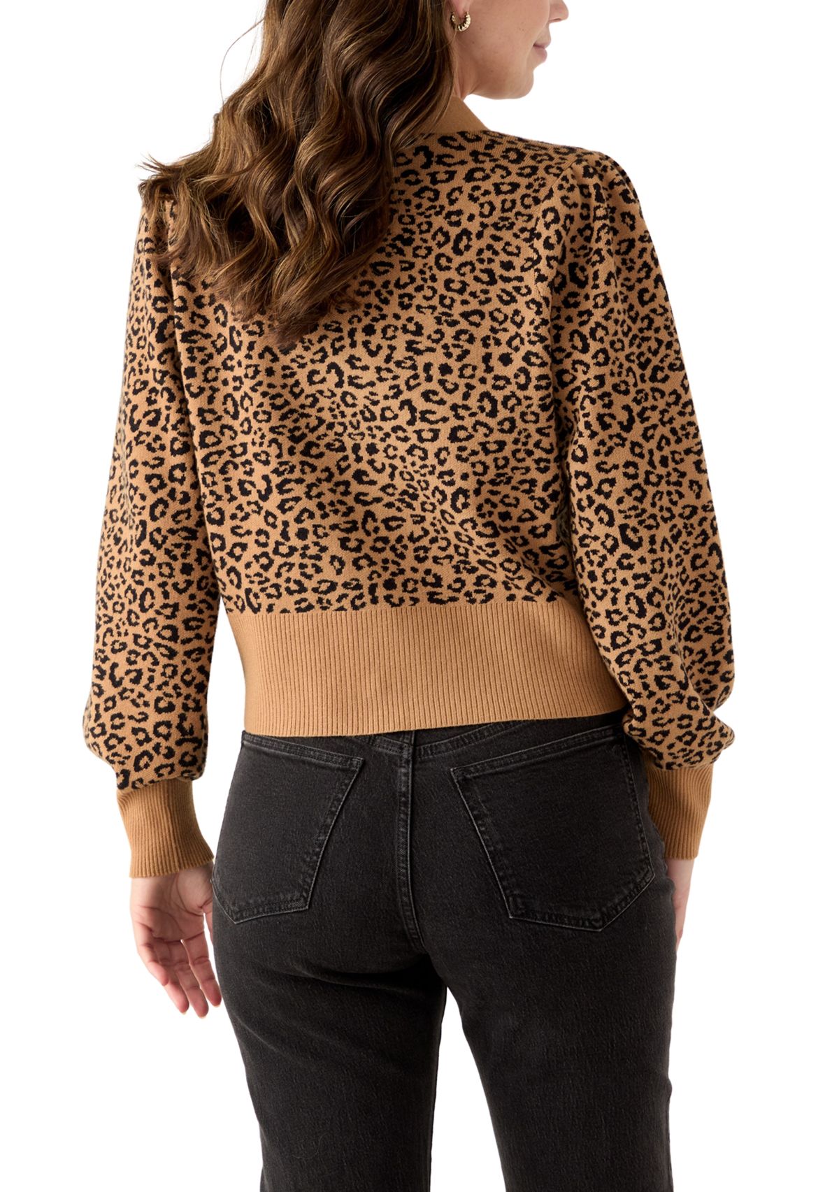 Womens Animal Print Cardigan