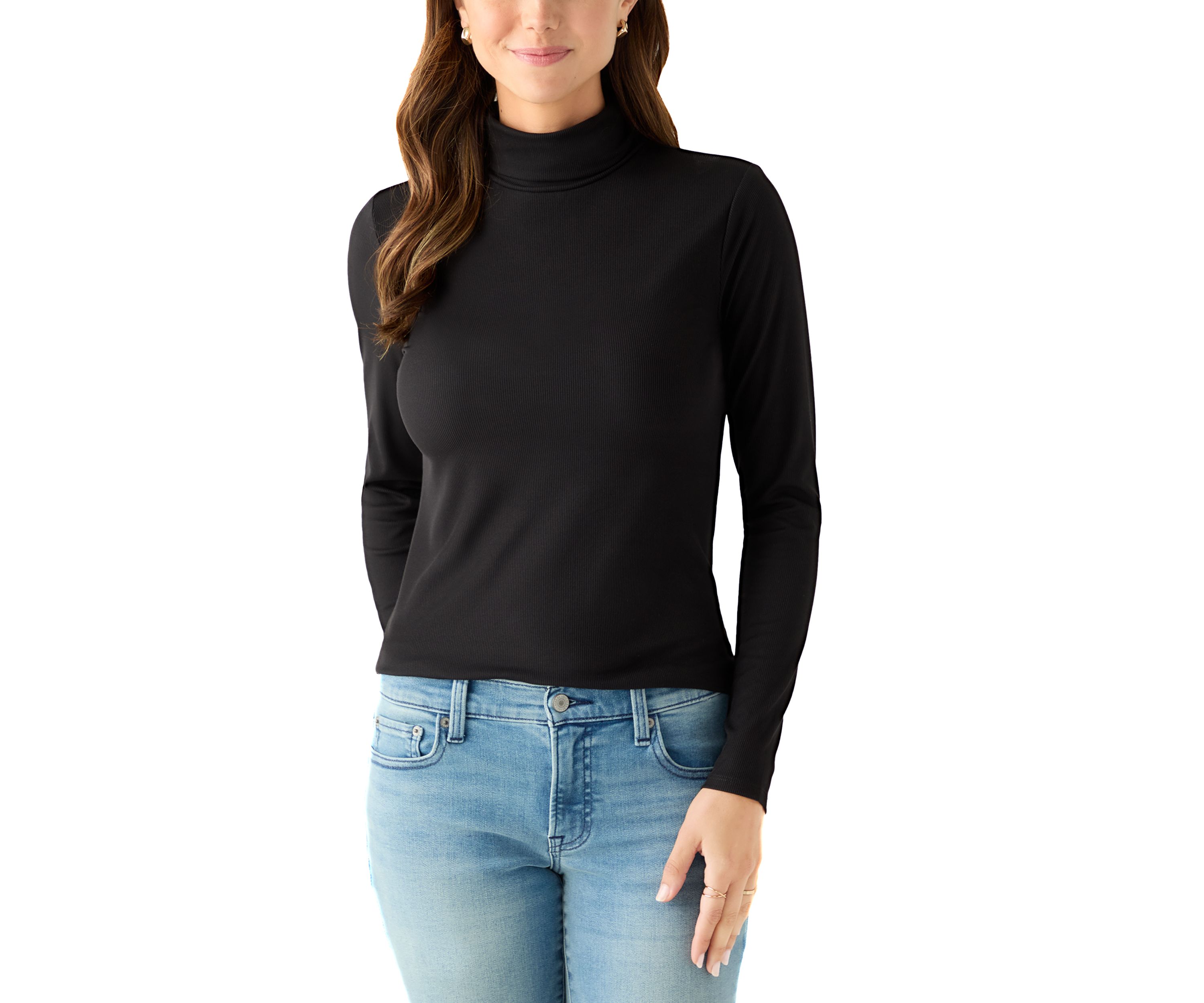 Womens Knit Turtleneck Top