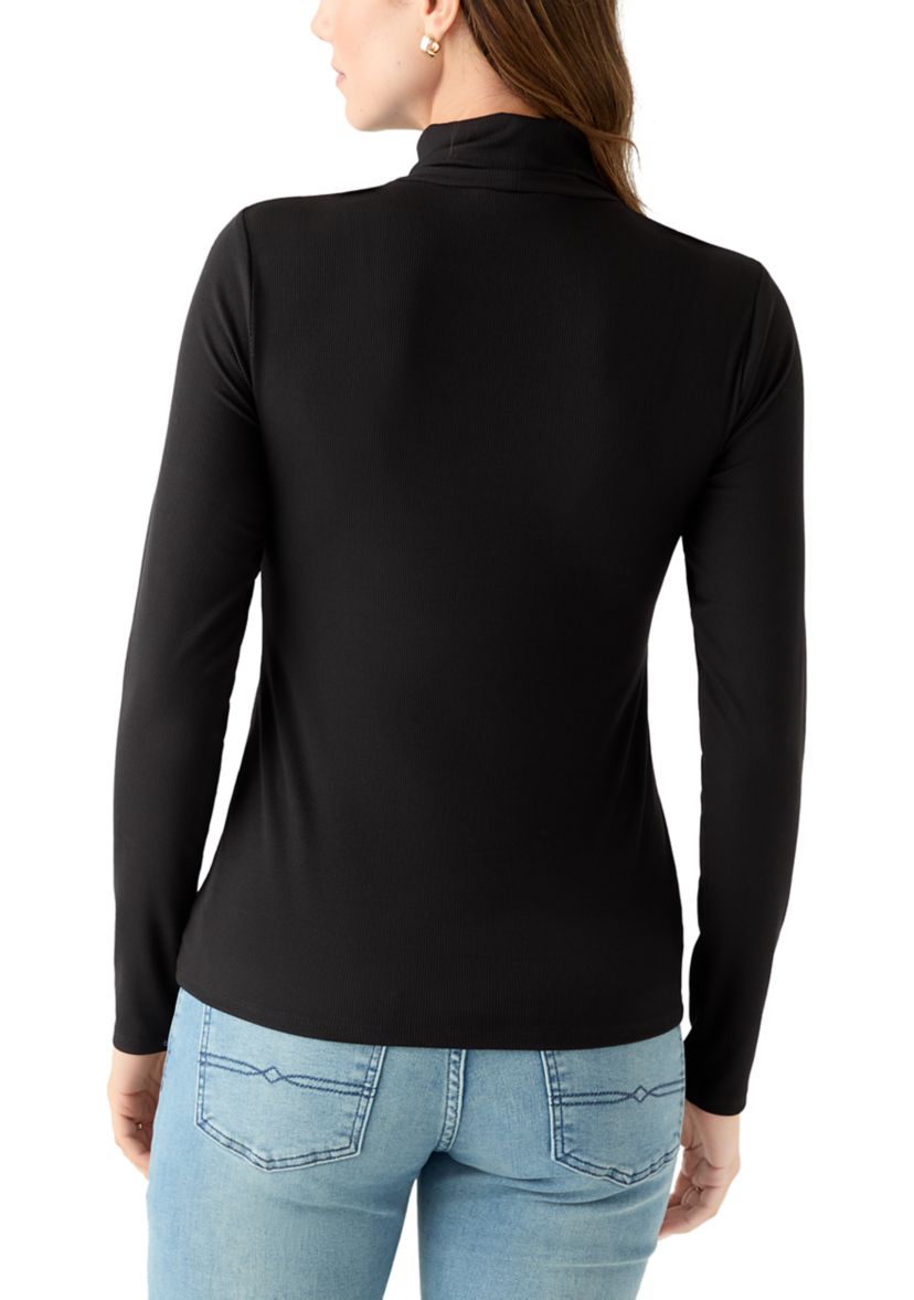 Womens Knit Turtleneck Top