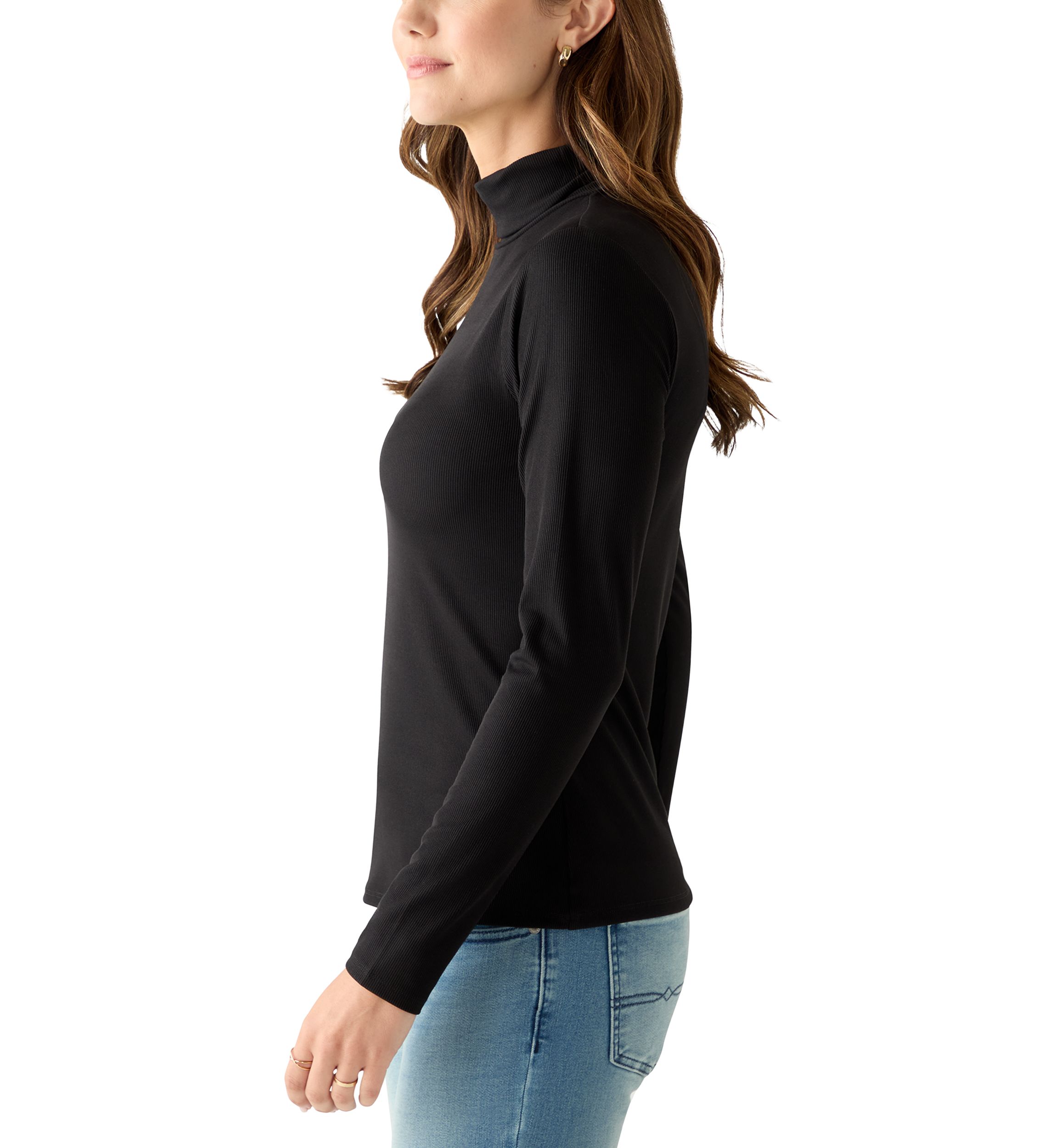 Womens Knit Turtleneck Top
