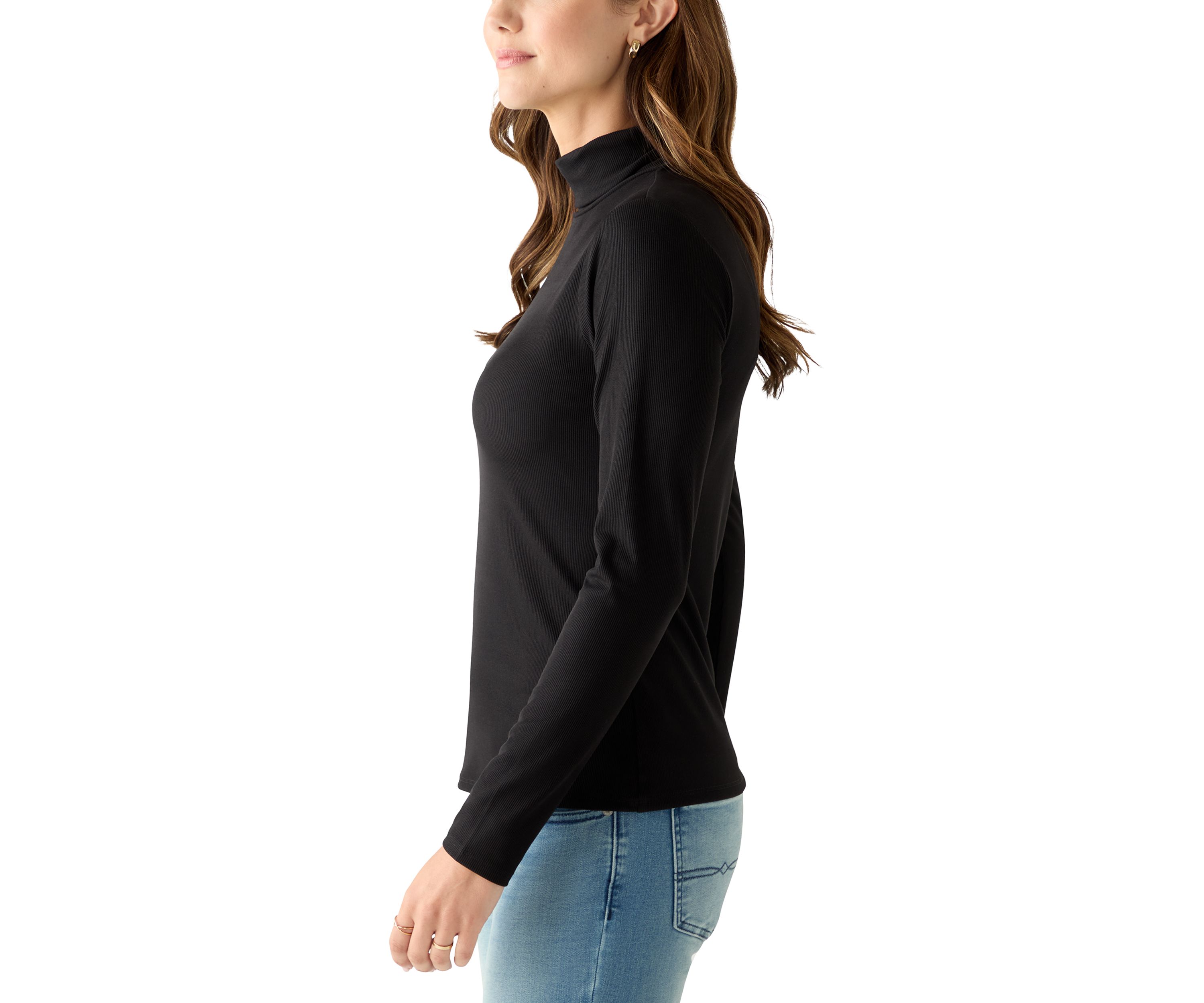 Womens Knit Turtleneck Top