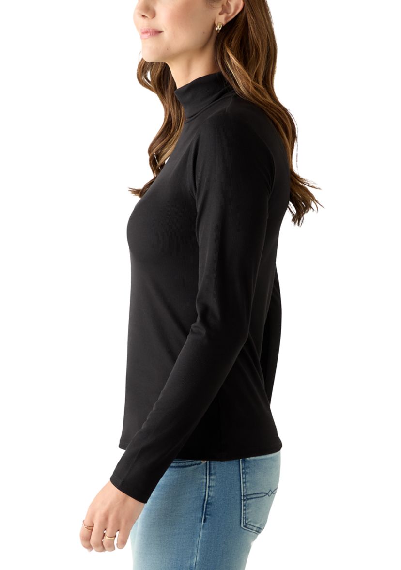 Womens Knit Turtleneck Top