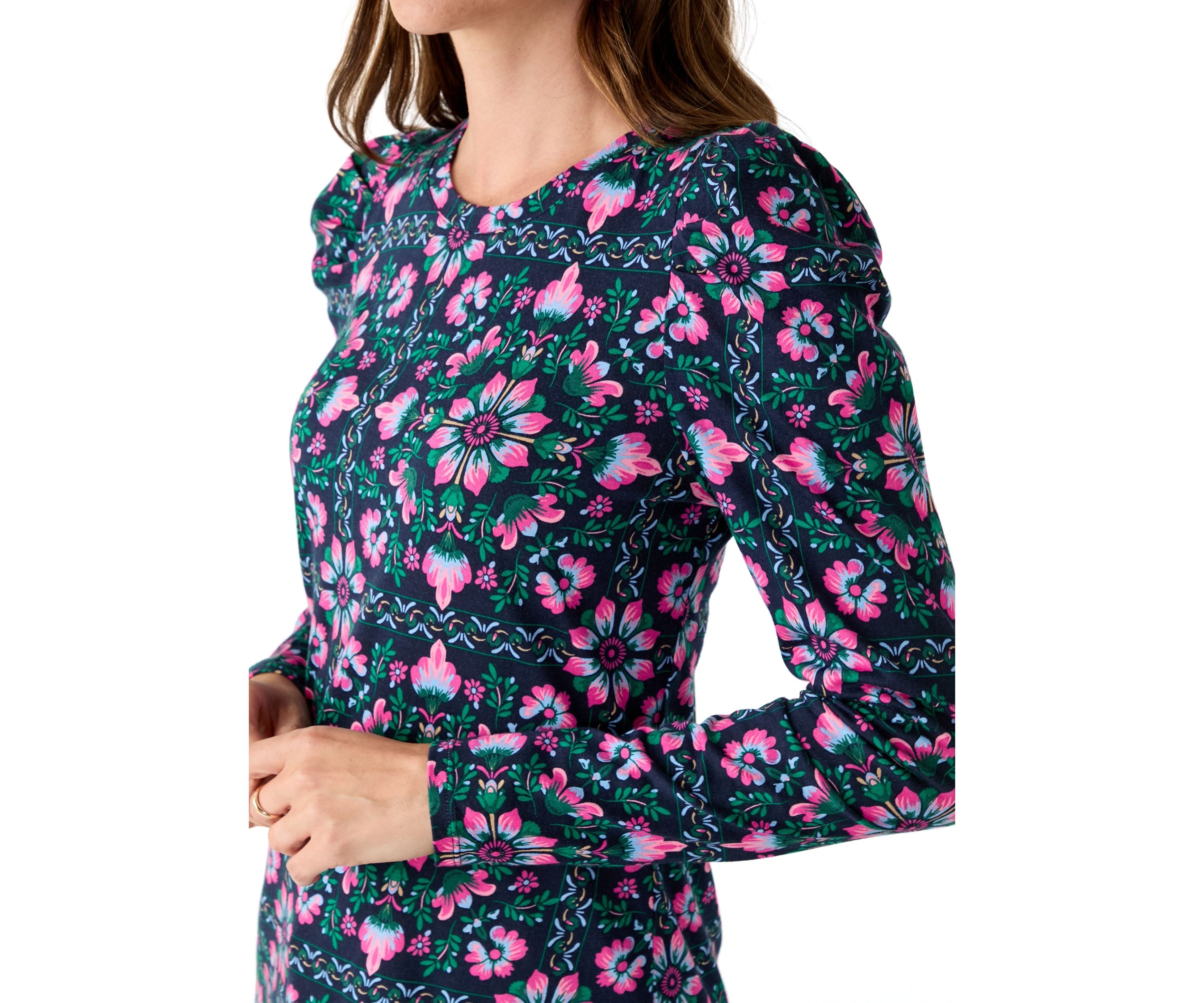Womens Pleated Shoulder T-Shirt
