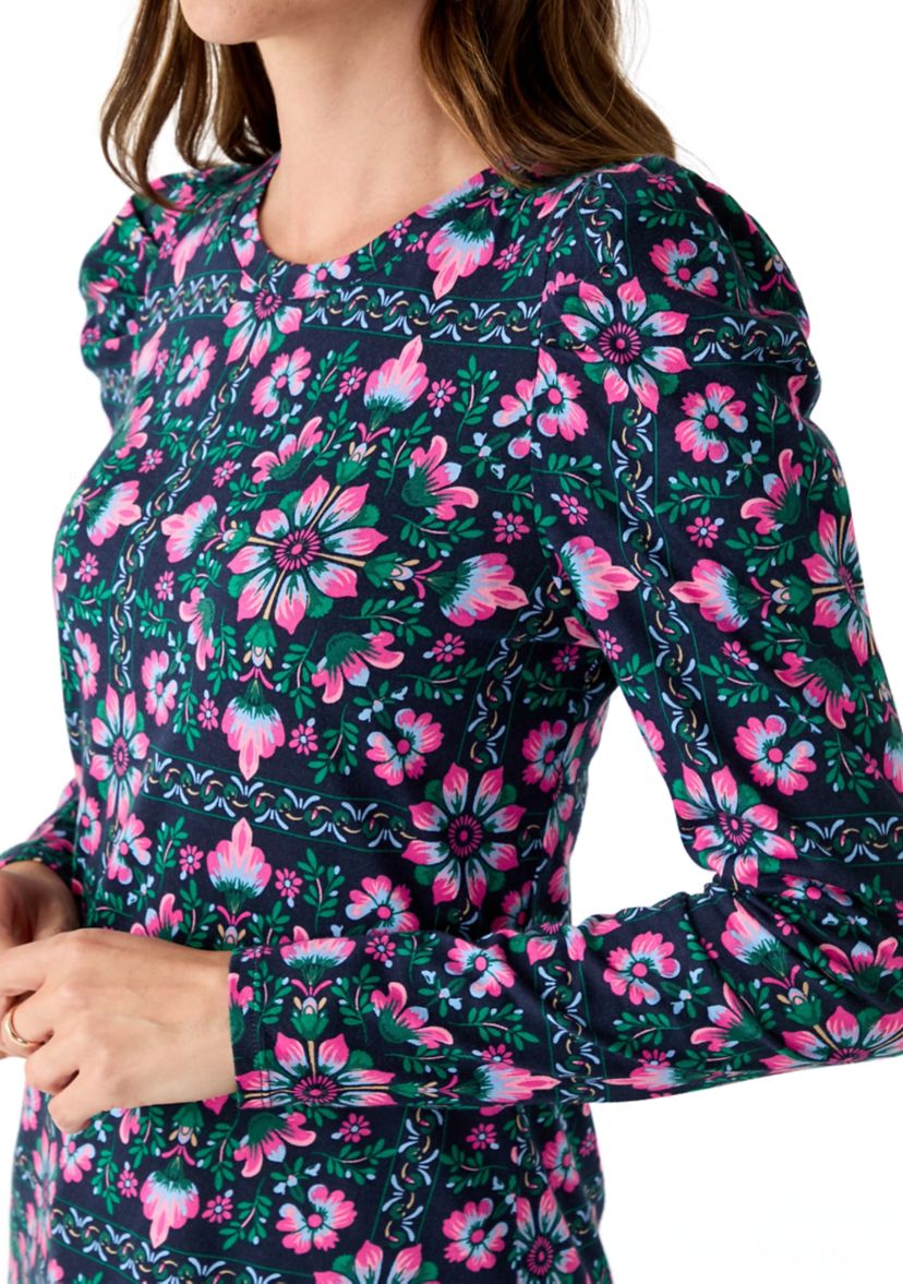 Womens Pleated Shoulder T-Shirt
