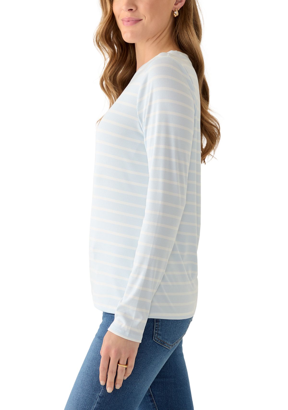 Womens Long Sleeve Crew Neck T-Shirt