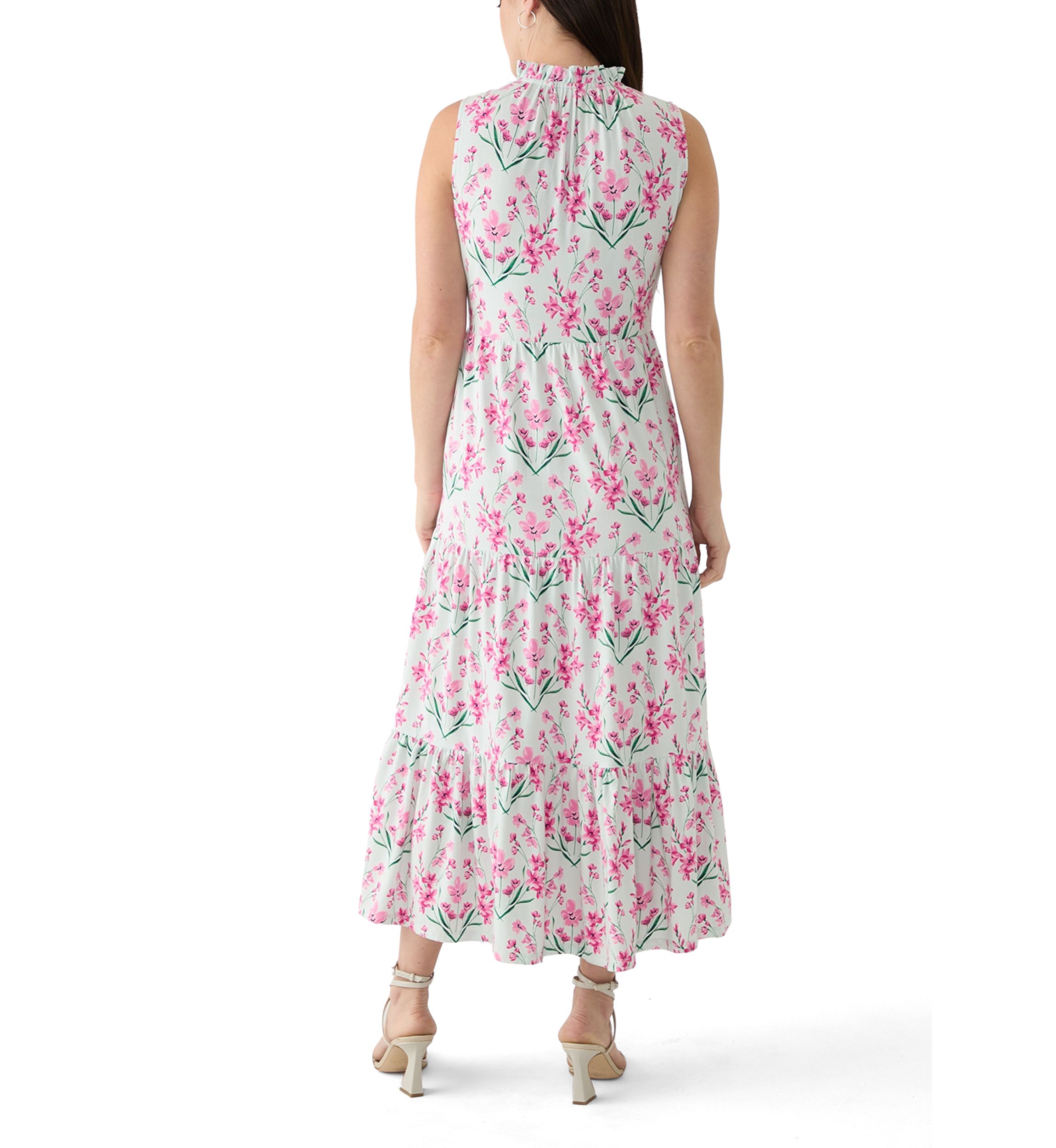 Womens Sleeveless Maxi Peasant Dress