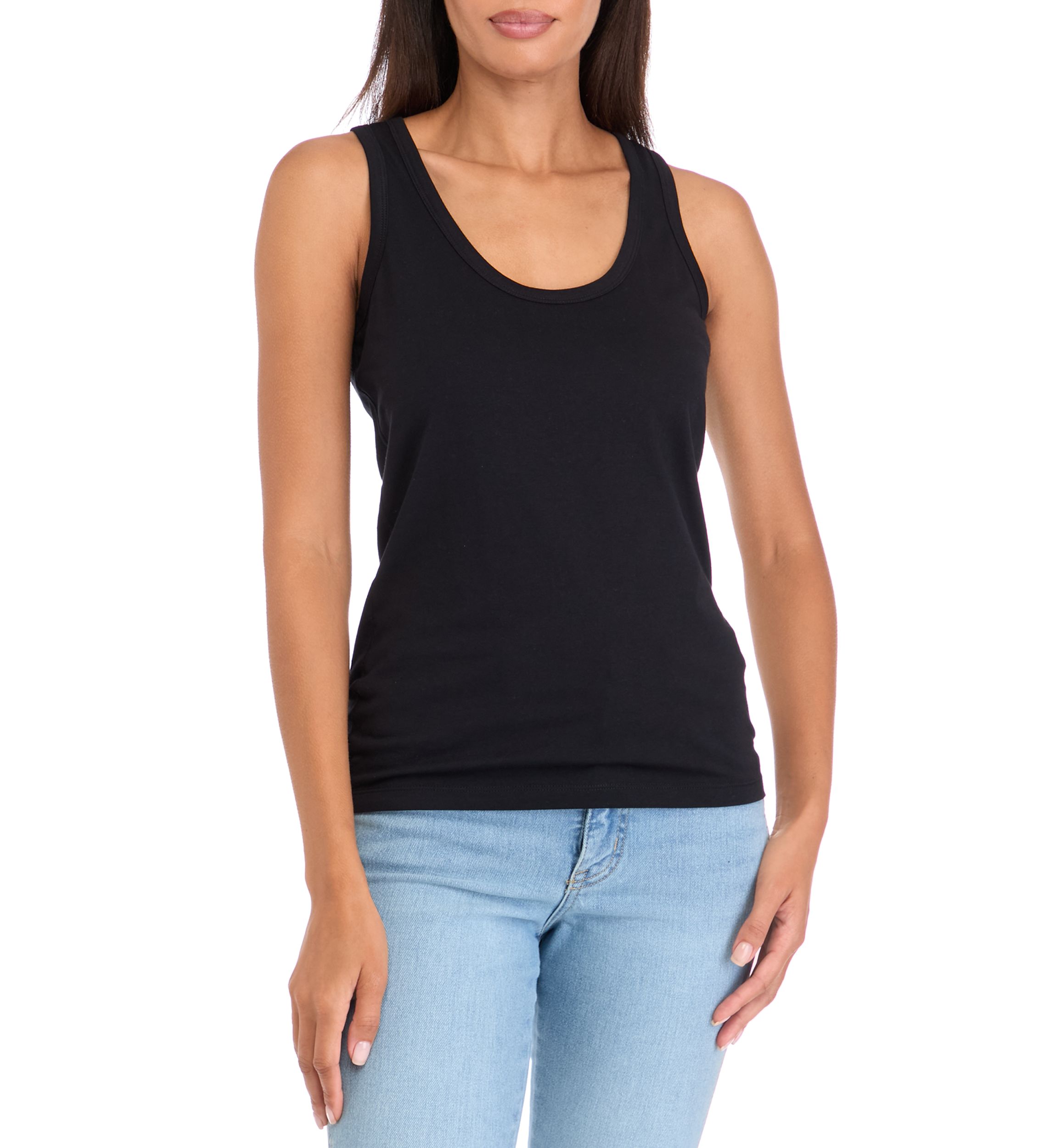 Womens Sleeveless Solid Tank Top
