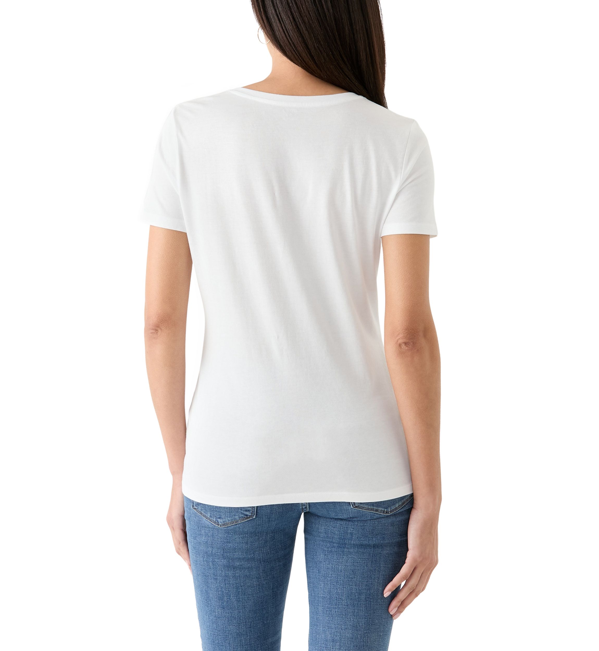 Womens Short Sleeve V-Neck T-Shirt