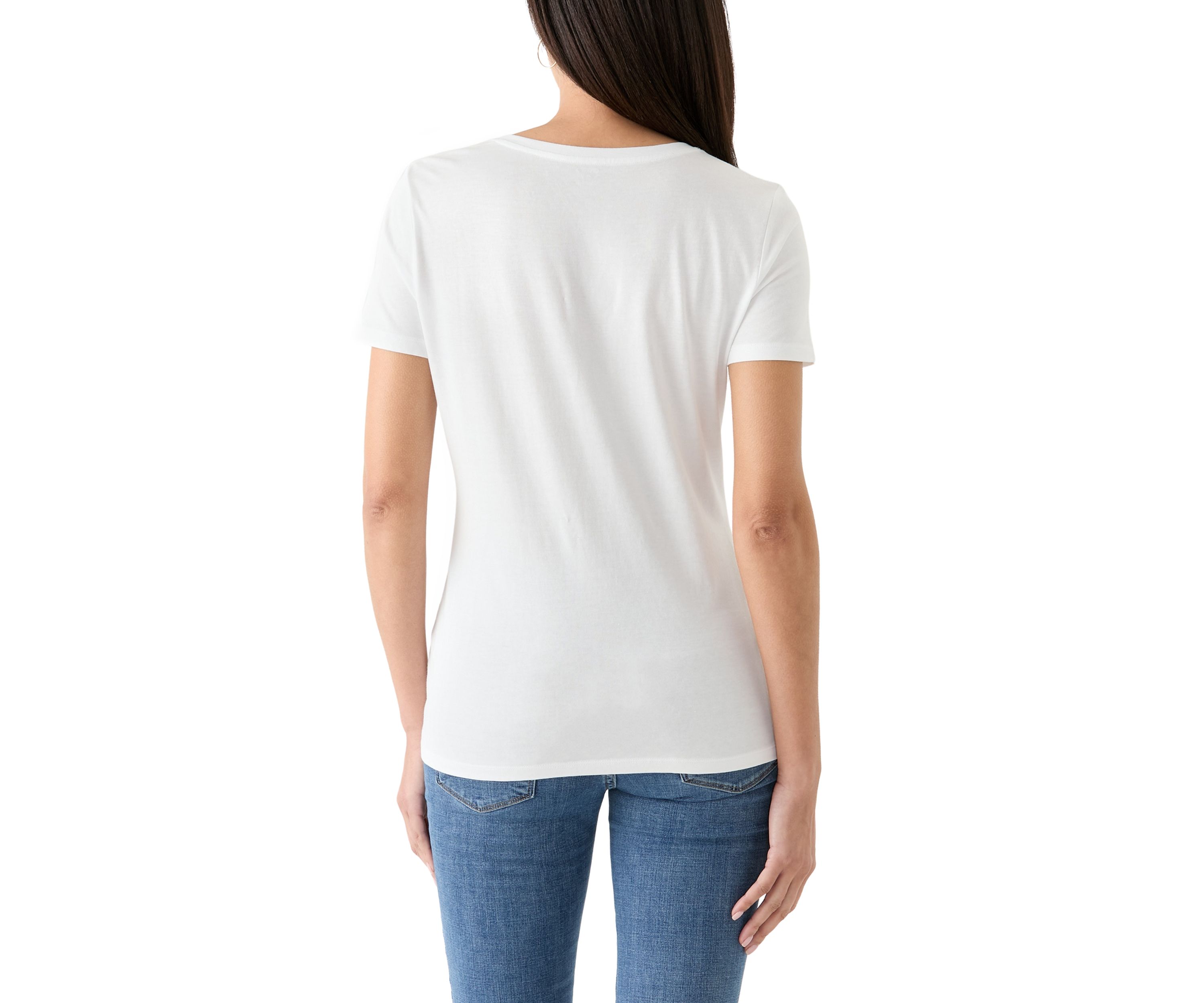 Womens Short Sleeve V-Neck T-Shirt