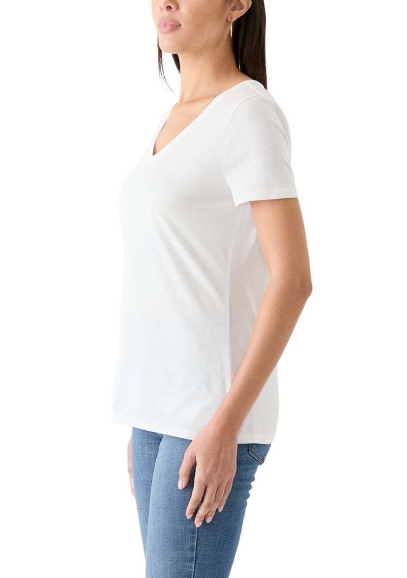 Womens Short Sleeve V-Neck T-Shirt