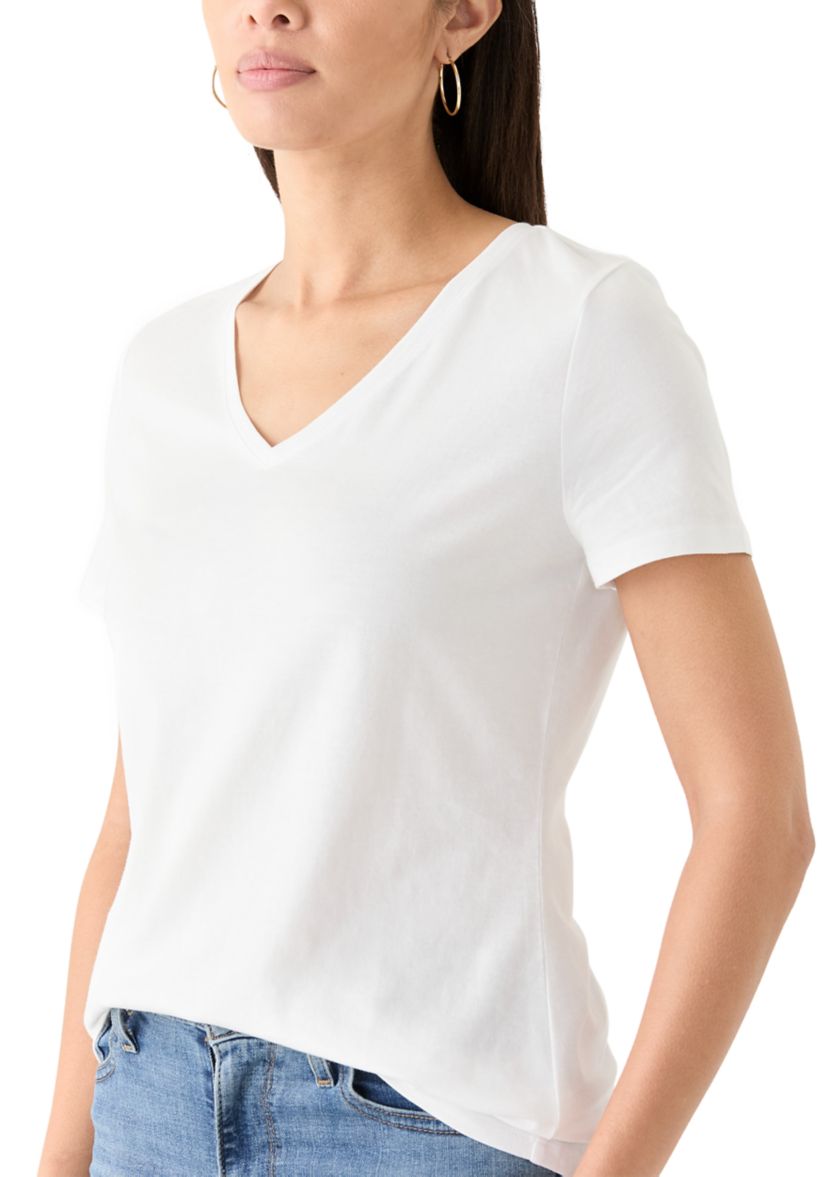 Womens Short Sleeve V-Neck T-Shirt
