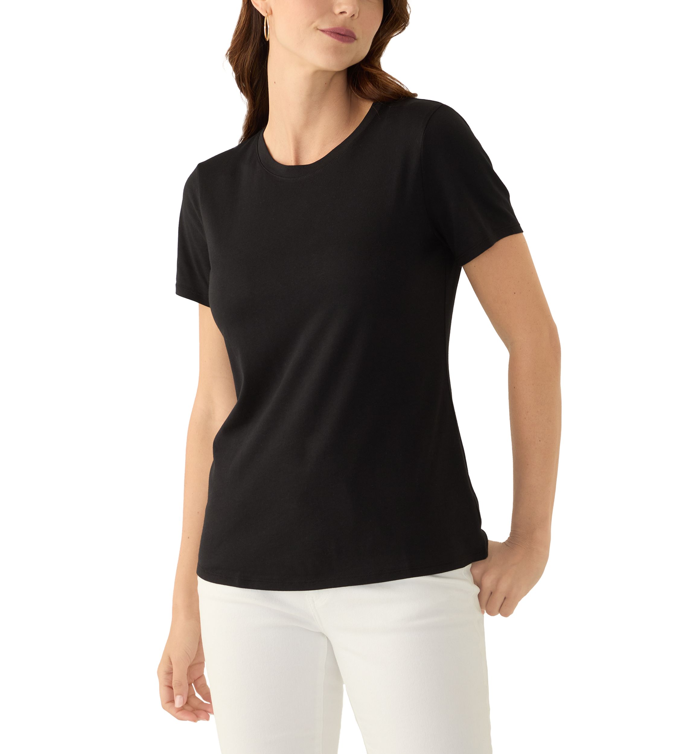Womens Solid Essential T-Shirt