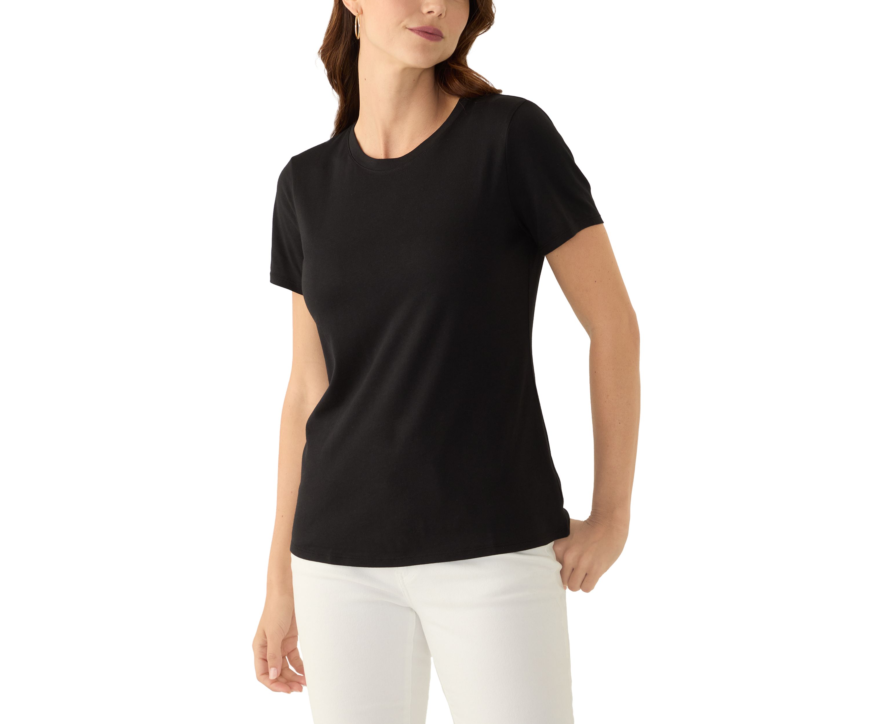 Womens Solid Essential T-Shirt