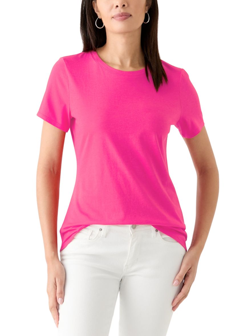 Womens Solid Essential T-Shirt