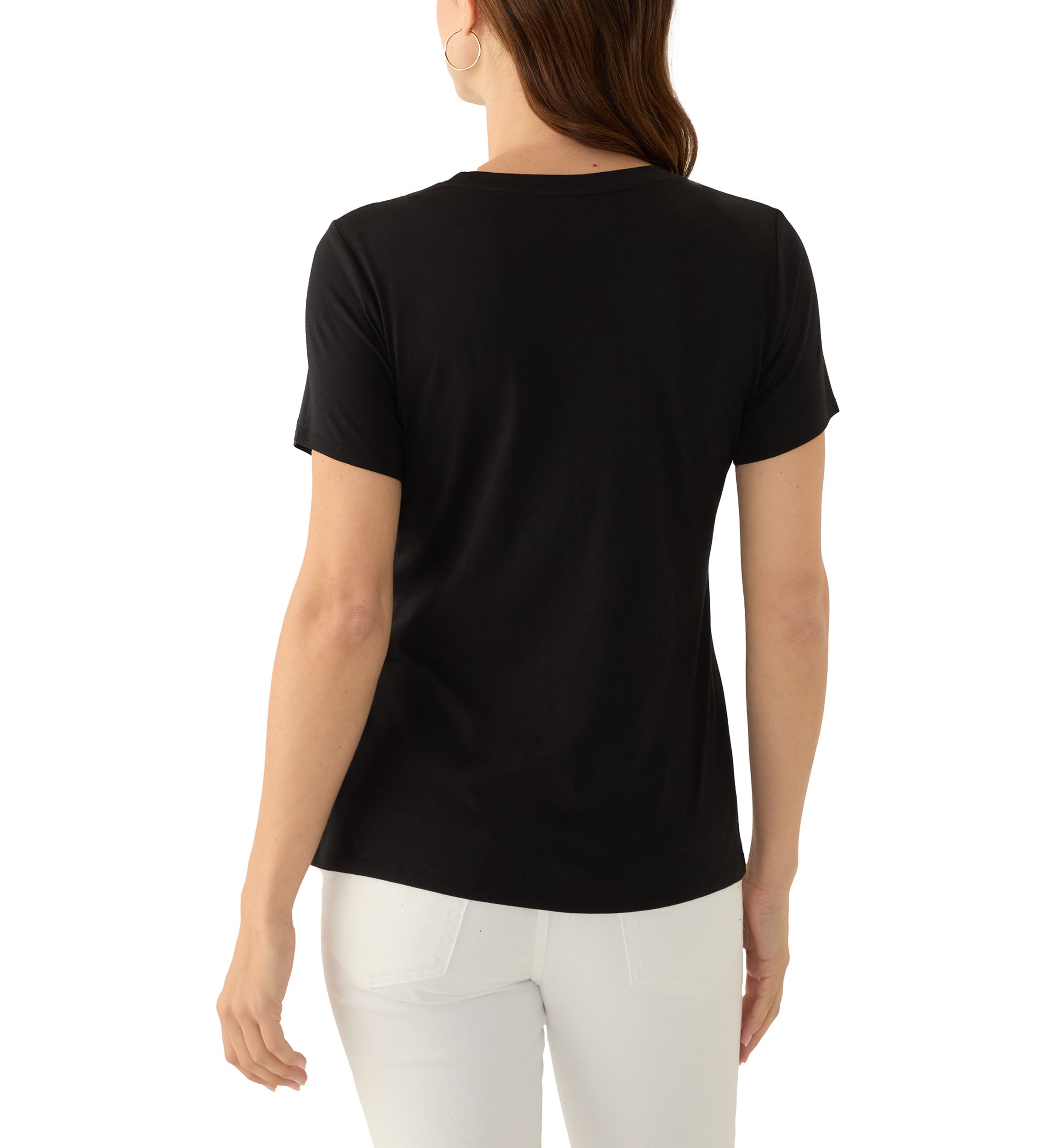 Womens Solid Essential T-Shirt