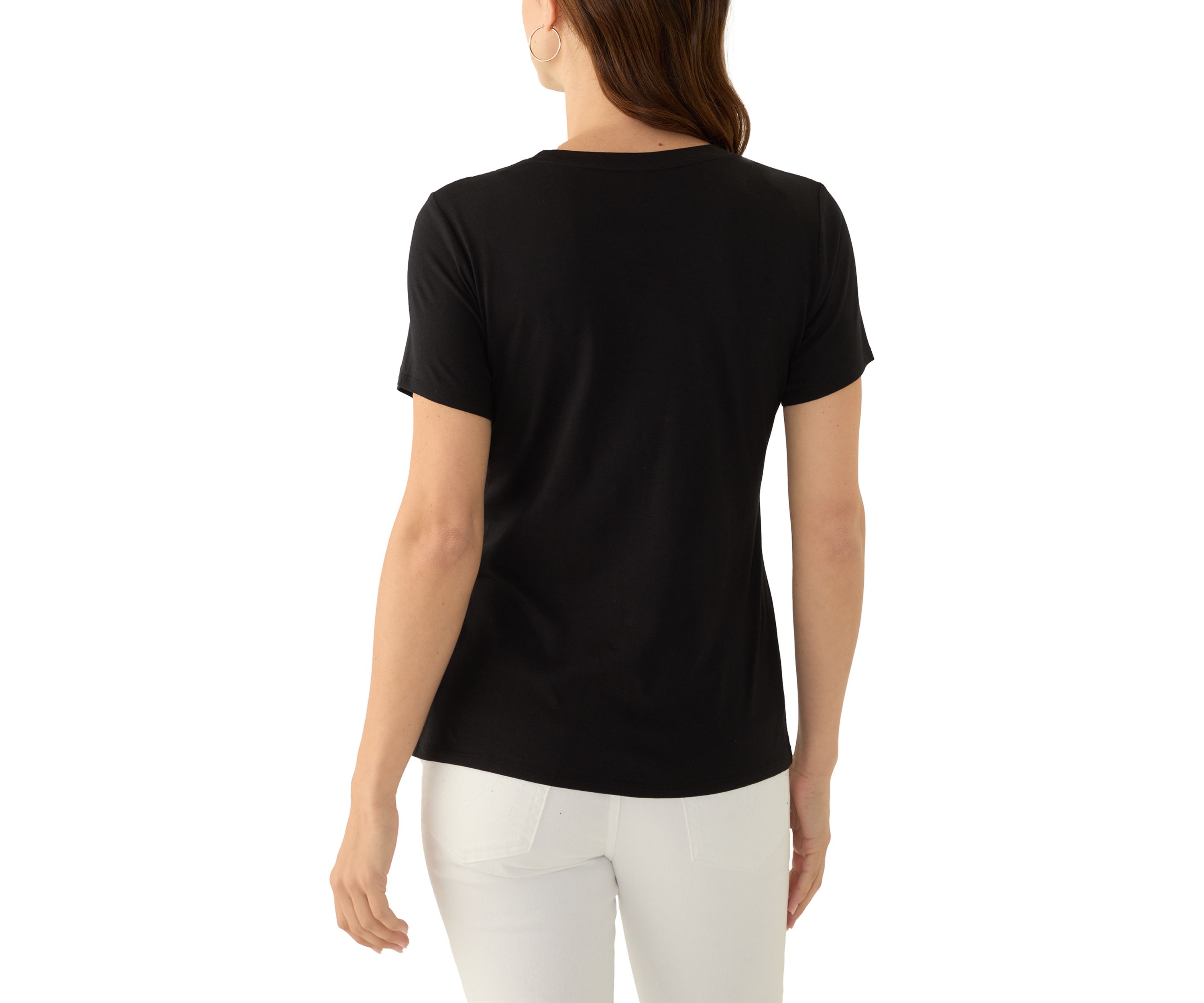 Womens Solid Essential T-Shirt