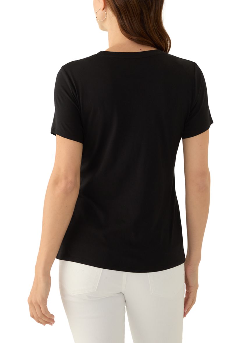 Womens Solid Essential T-Shirt
